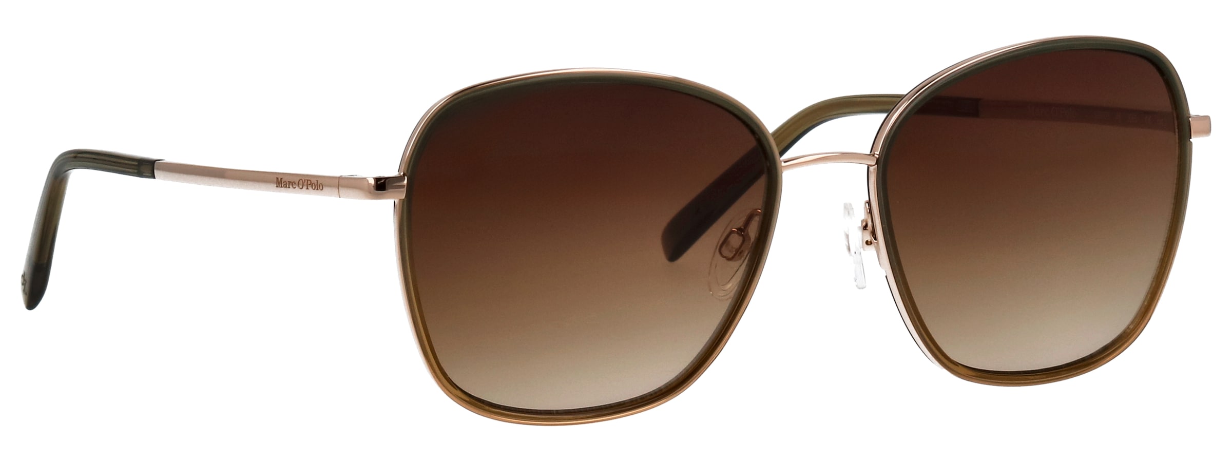 Marc O'Polo Sonnenbrille »Modell 508000« Form Butterfly, Logoschriftzug auf Bügel, Kombifassung