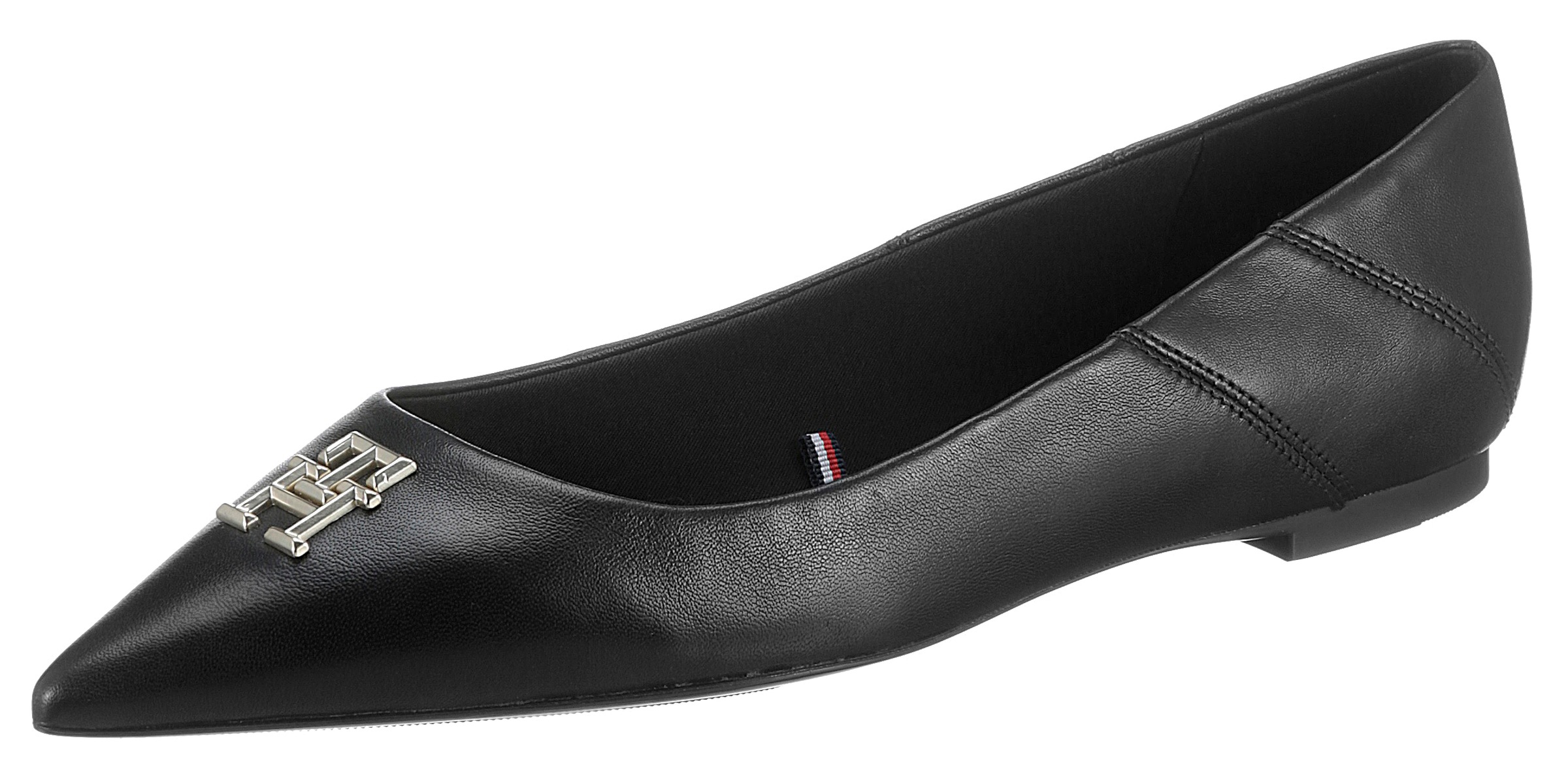 tommy hilfiger -  Ballerina "POINTY CHIC BALLERINA", mit TH-Schmuckelement