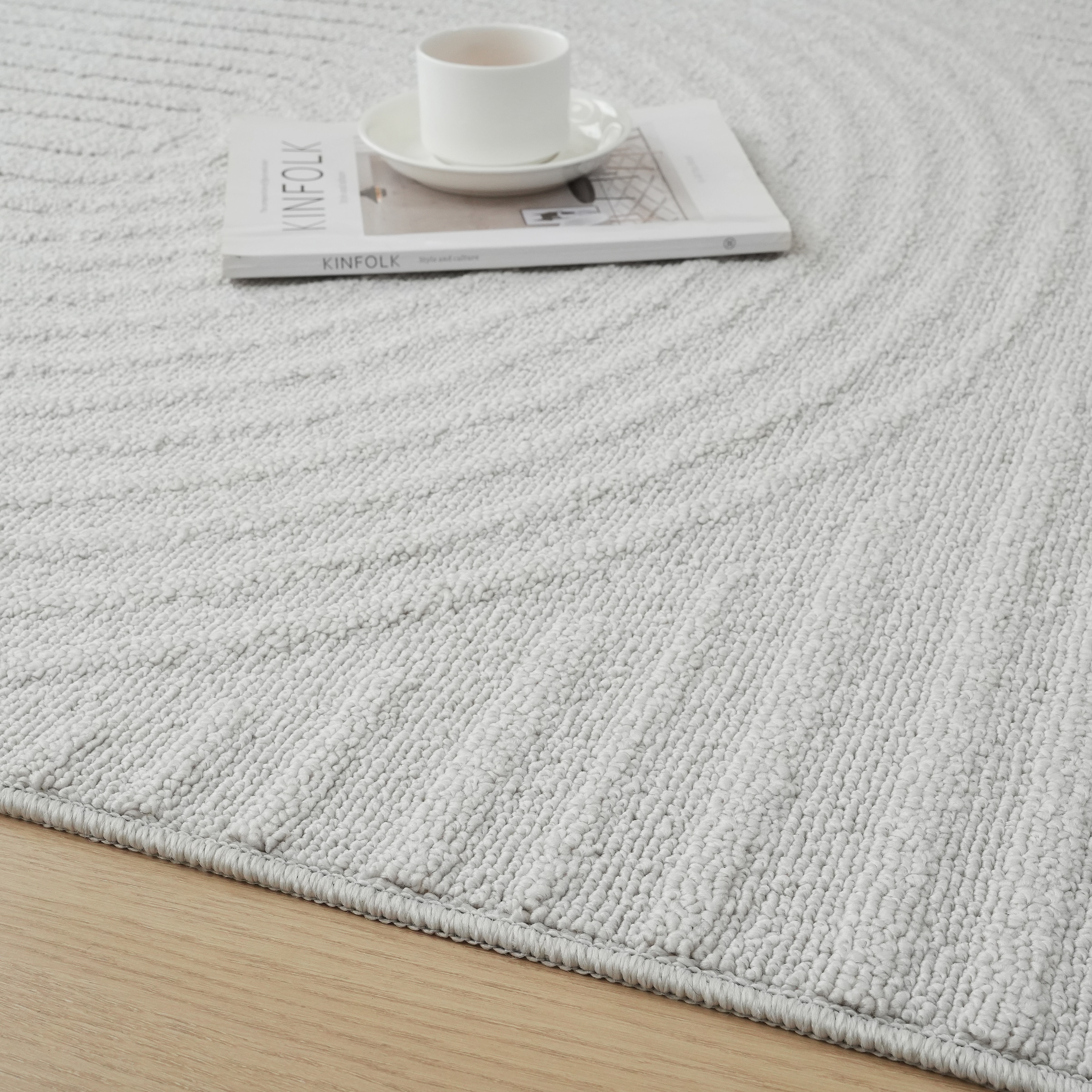 OTTO home Teppich »Jola, In- und Outdoor geeignet, Hoch-Tief-Design, Scandi« rechteckig 9 mm Höhe Hoch-Tief-Struktur, Zen, Wetterfest & UV-beständig, Balkon, Camping