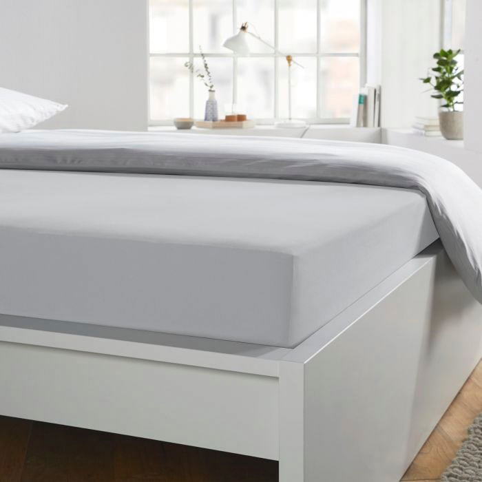 Schlafgut Spannbettlaken »Mako-Jersey aus 100% Baumwolle, Bettlaken«, für Matratzen bis 20 cm Höhe, in 90x200, 140x200 oder 180x200 cm