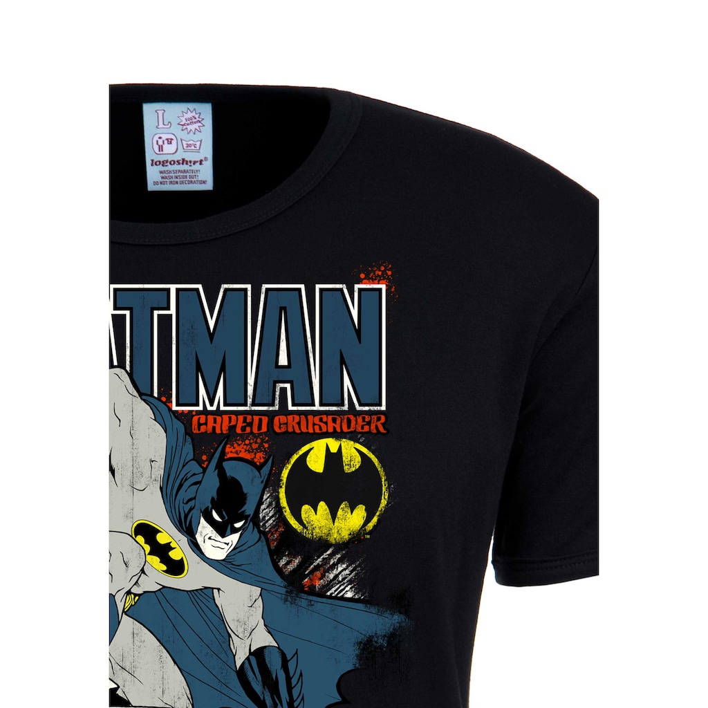 LOGOSHIRT T-Shirt »Batman«, mit lässigem Retro-Print
