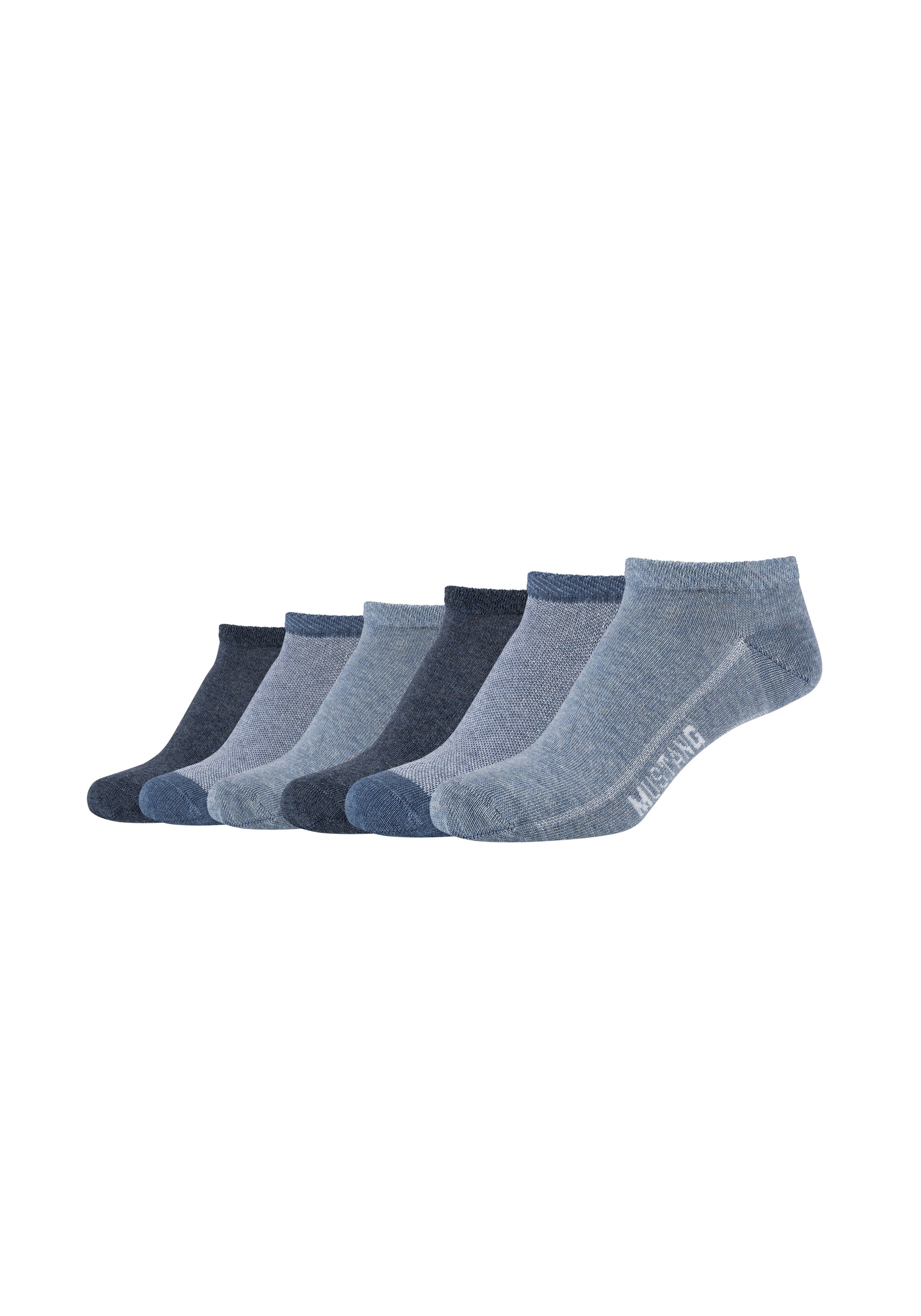 MUSTANG Kurzsocken "casual" 6 Paar tlg. mit elastischem Komfortbund günstig online kaufen