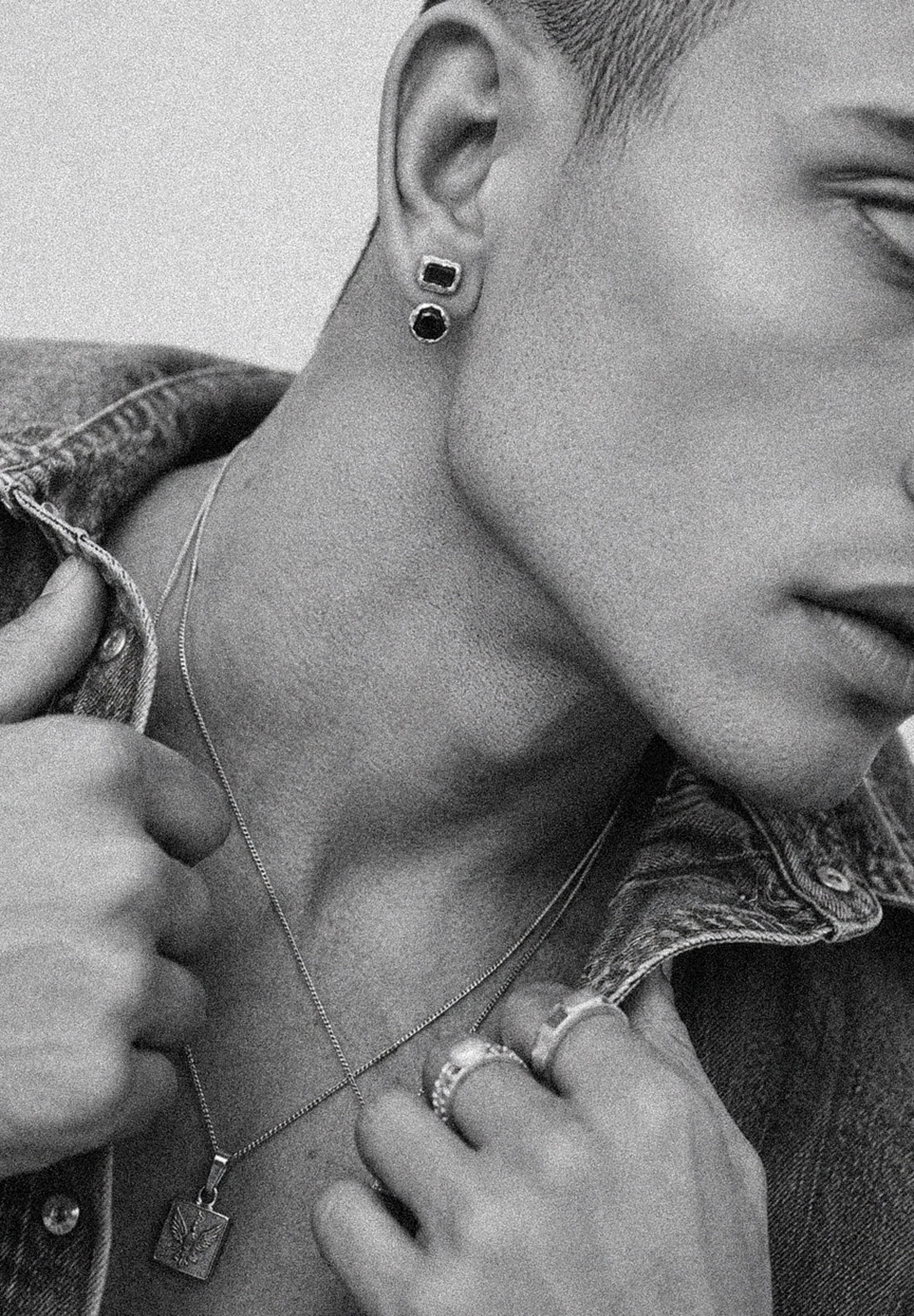 HAZE & GLORY Paar Ohrstecker »Ohrringe Ohrstecker Tigerauge Schwarz Braun 925 Sterling Silber«