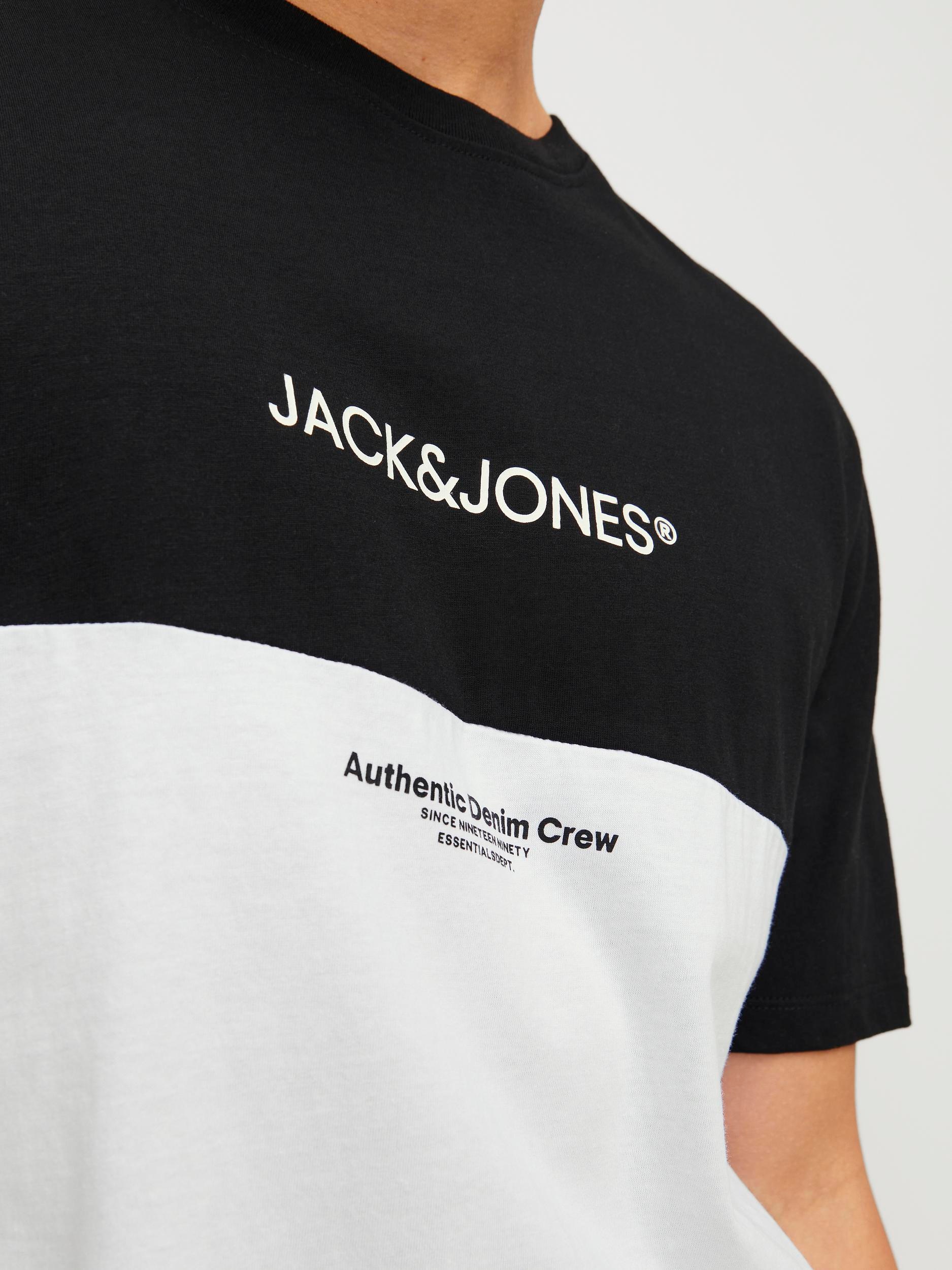 Jack & Jones Kurzarmshirt »JJERYDER BLOCKING TEE SS LN«