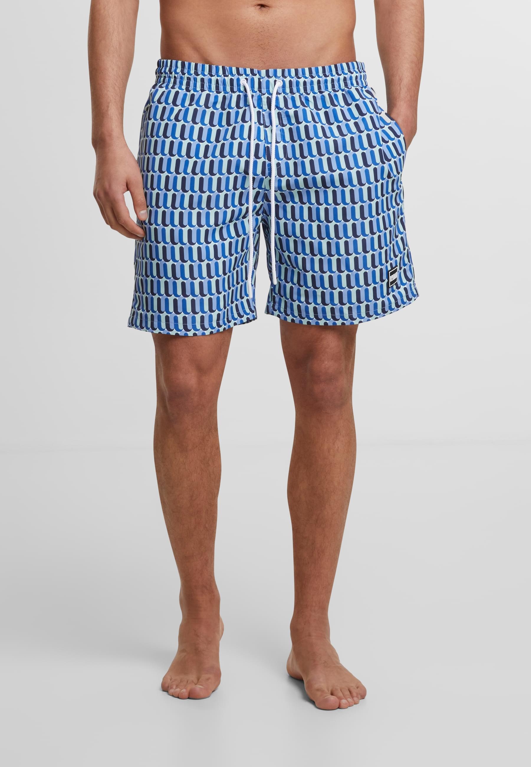 URBAN CLASSICS Badeshorts »Urban Classics Herren Pattern Swim Shorts«