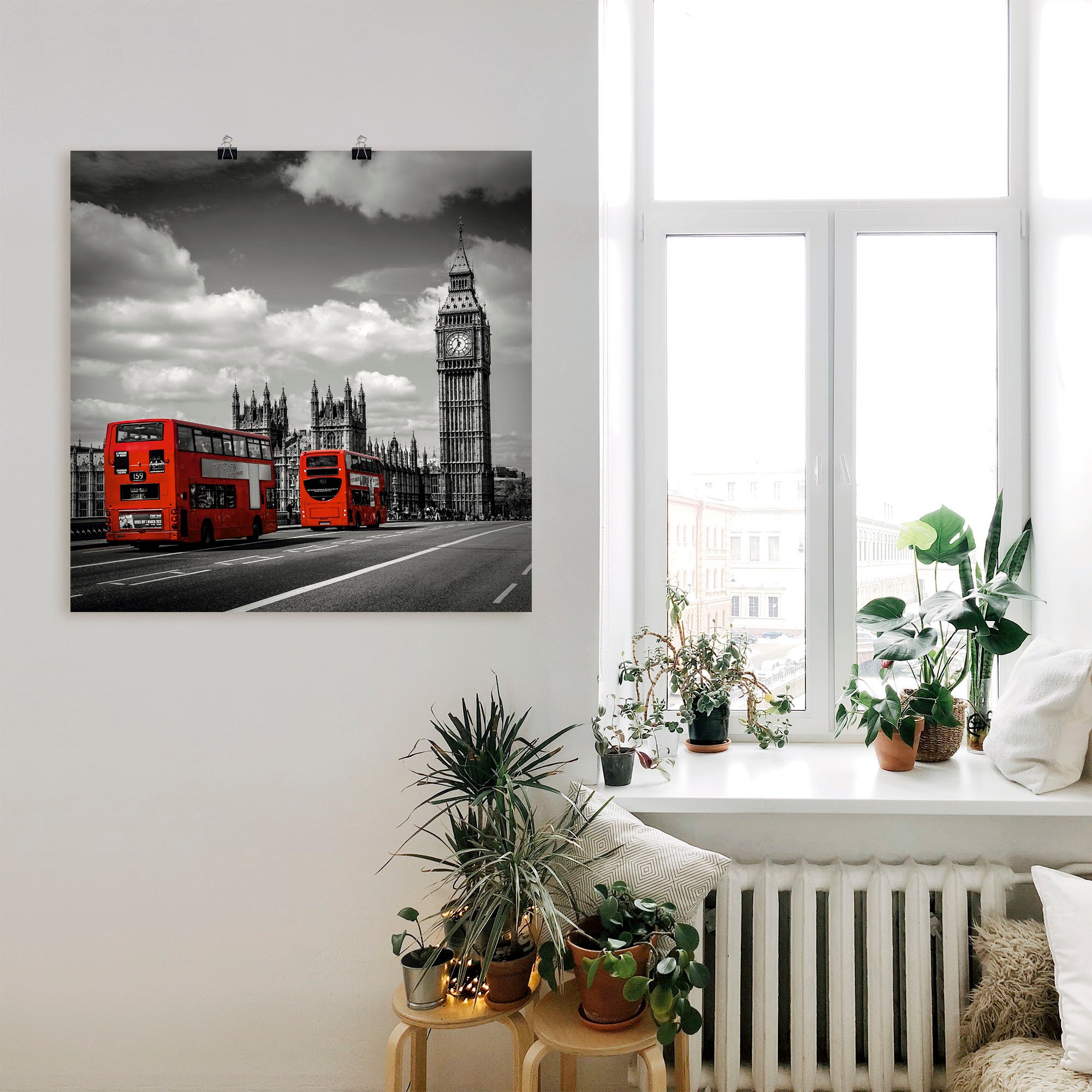 Artland Wandbild "Typisch London", London, (1 St.), als Leinwandbild, Poste günstig online kaufen