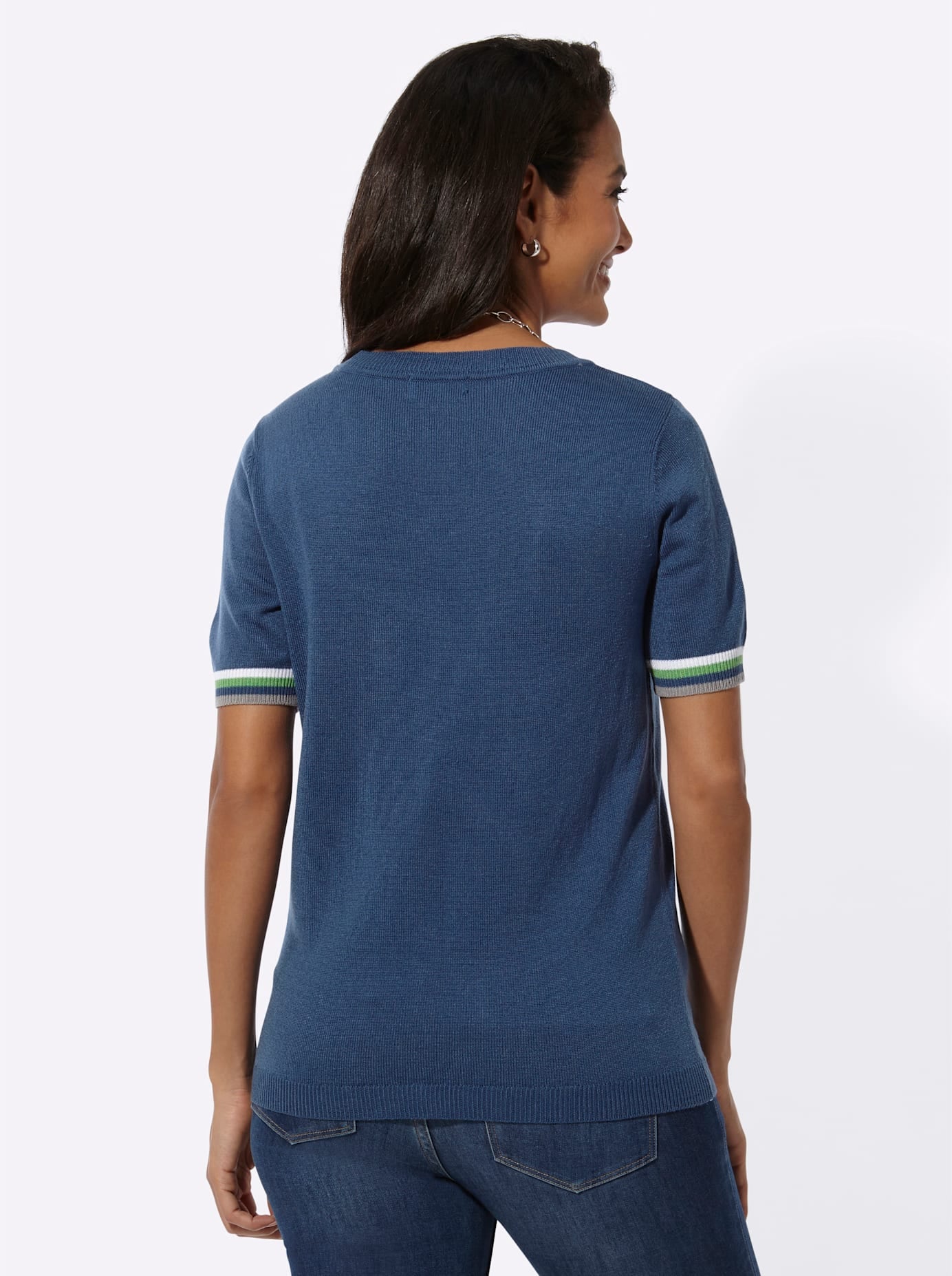 Casual Looks Kurzarmpullover »Rundhals-Pullover«