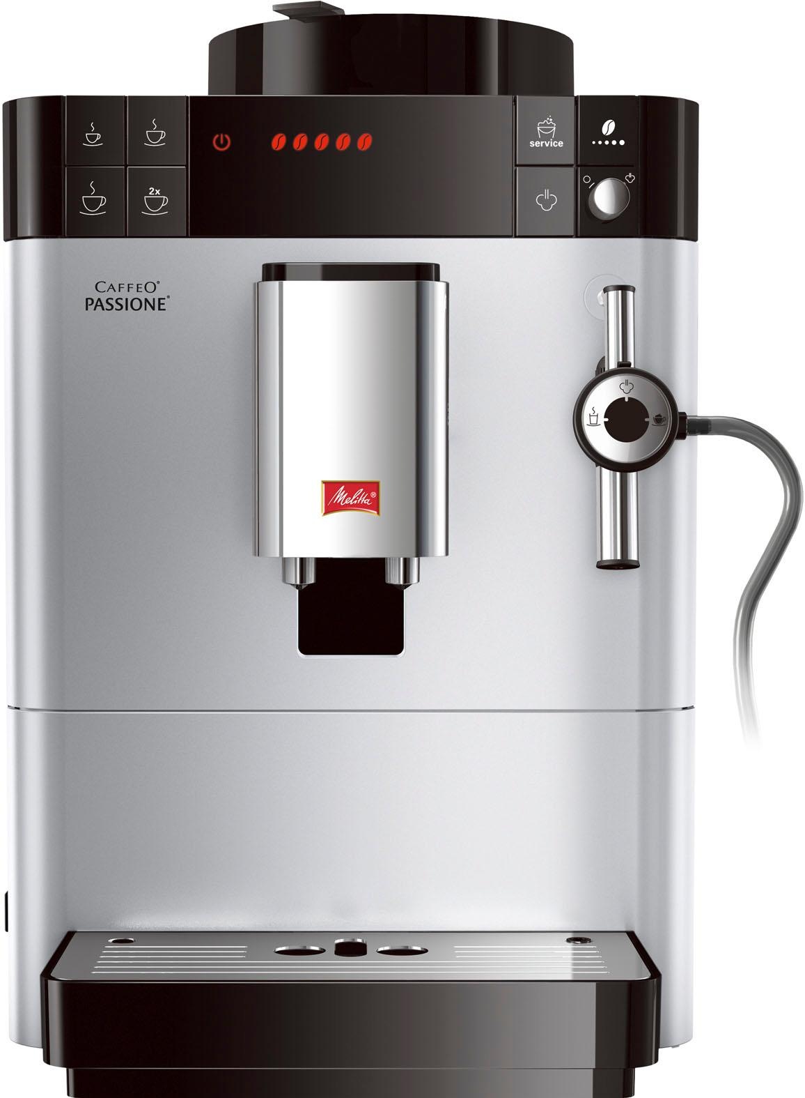 Melitta Kaffeevollautomat "Passione One Touch F53/1-101, silber" Tassengena günstig online kaufen