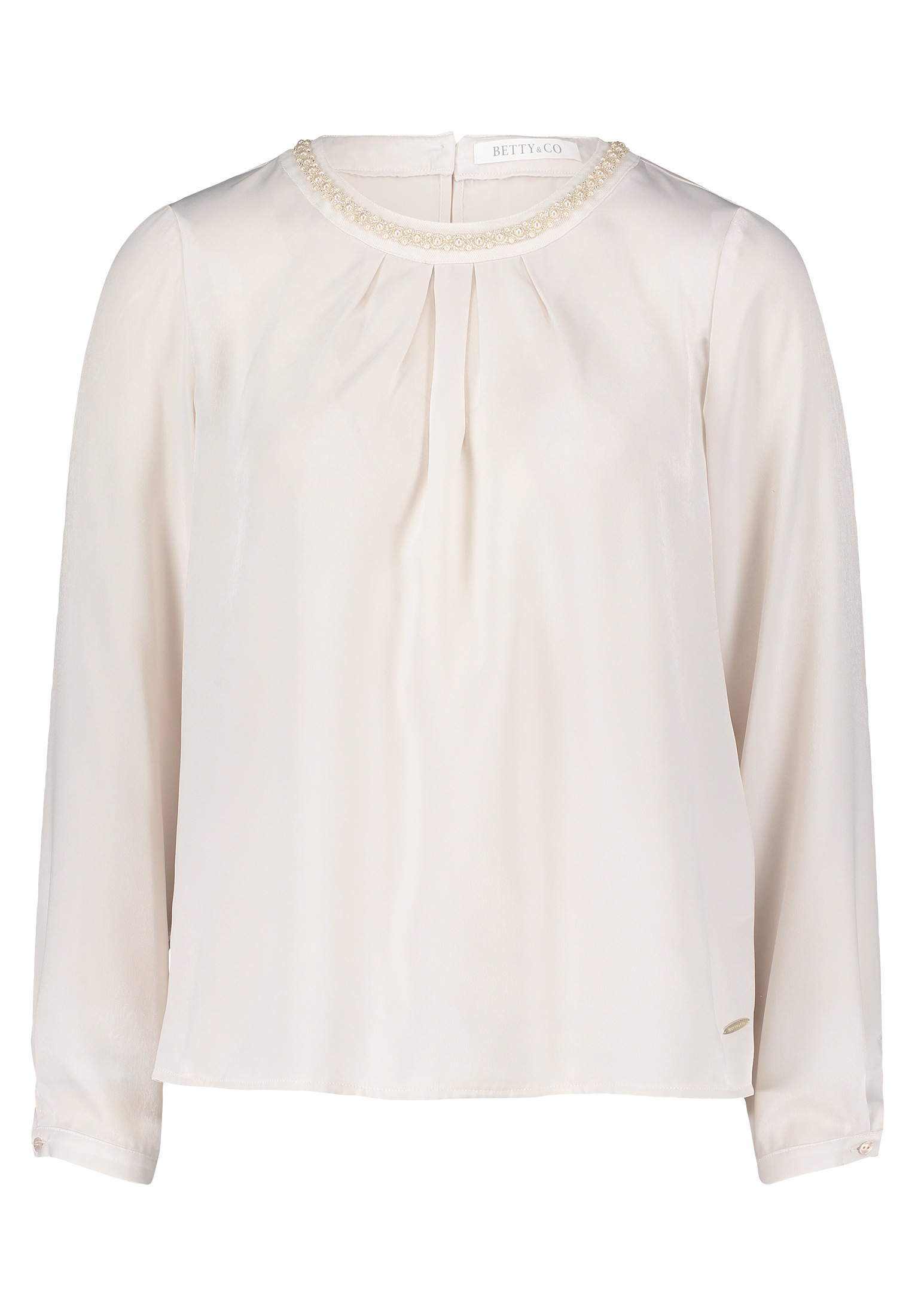 Betty&Co Schlupfbluse "Betty & Co Damen Schlupfbluse mit Perlen" günstig online kaufen