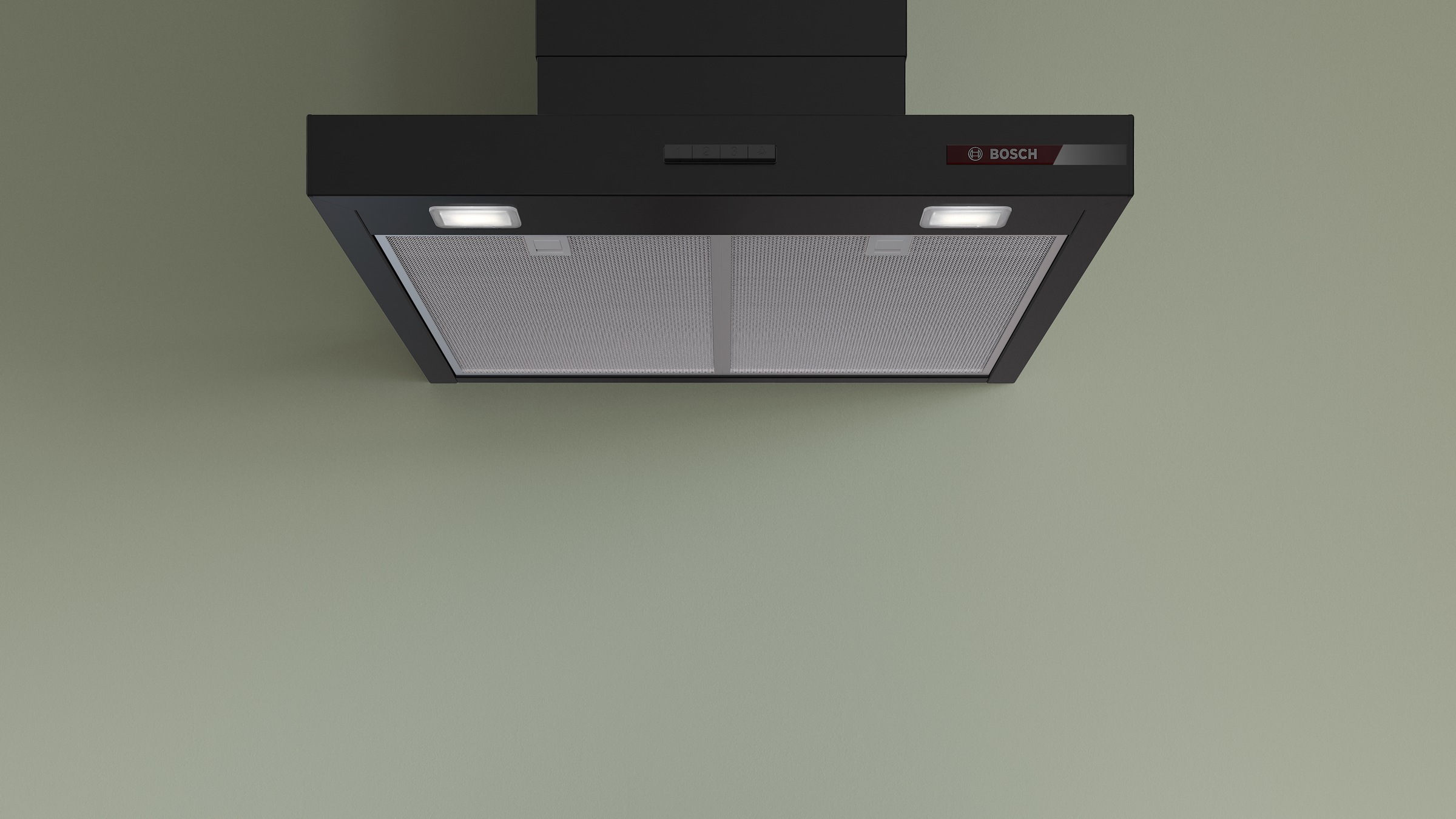 BOSCH Wandhaube "DWB63BC60" Serie Serie 2 Einfache Tastensteuerung & effizientes Dual Filtersystem