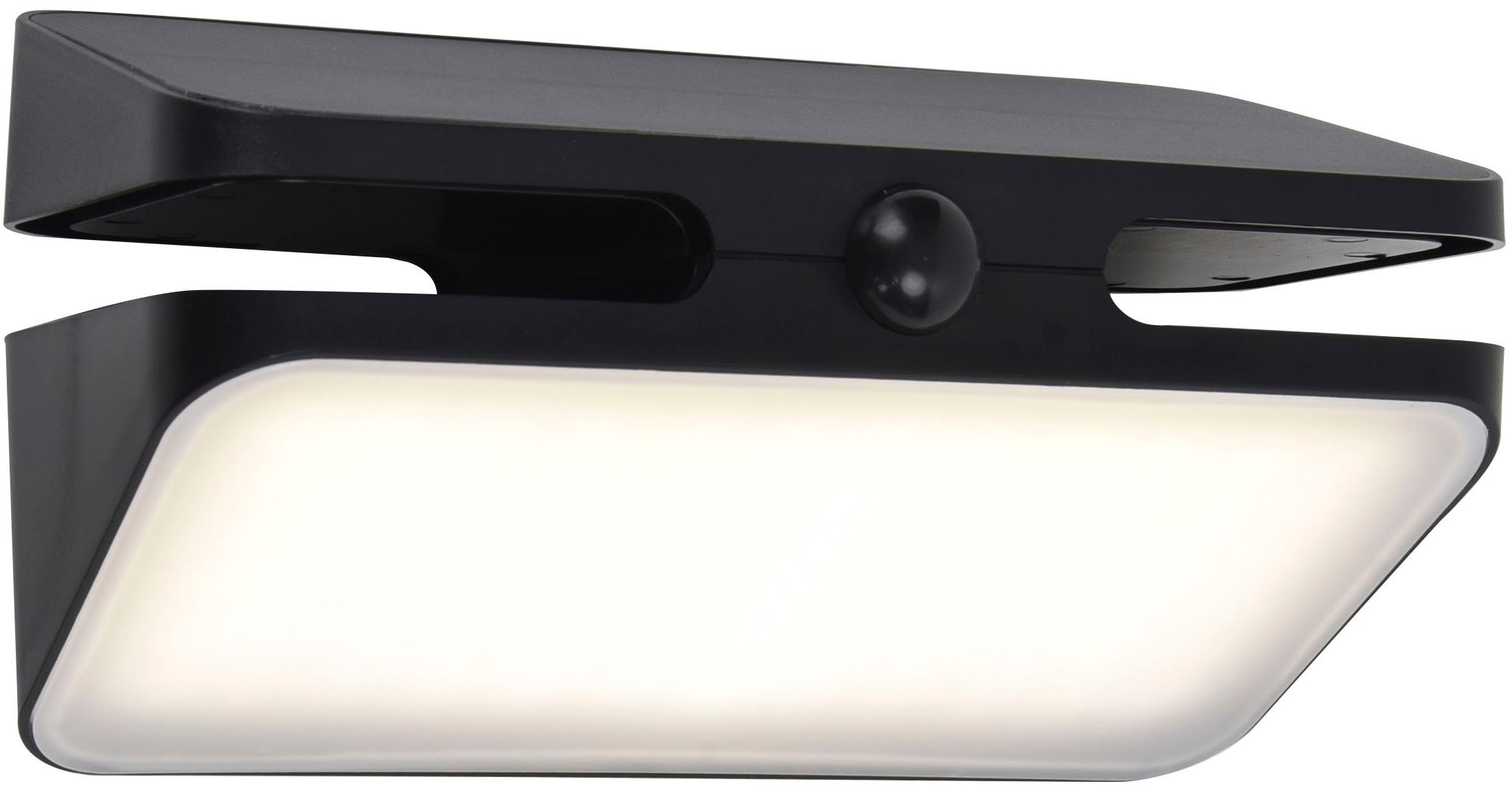 LUTEC LED Solarleuchte »LED-Solar-Aussenwandl. mit BWM AERO«, 1 flammig, Leuchtmittel LED-Board | LED fest integriert, Bewegungsmelder