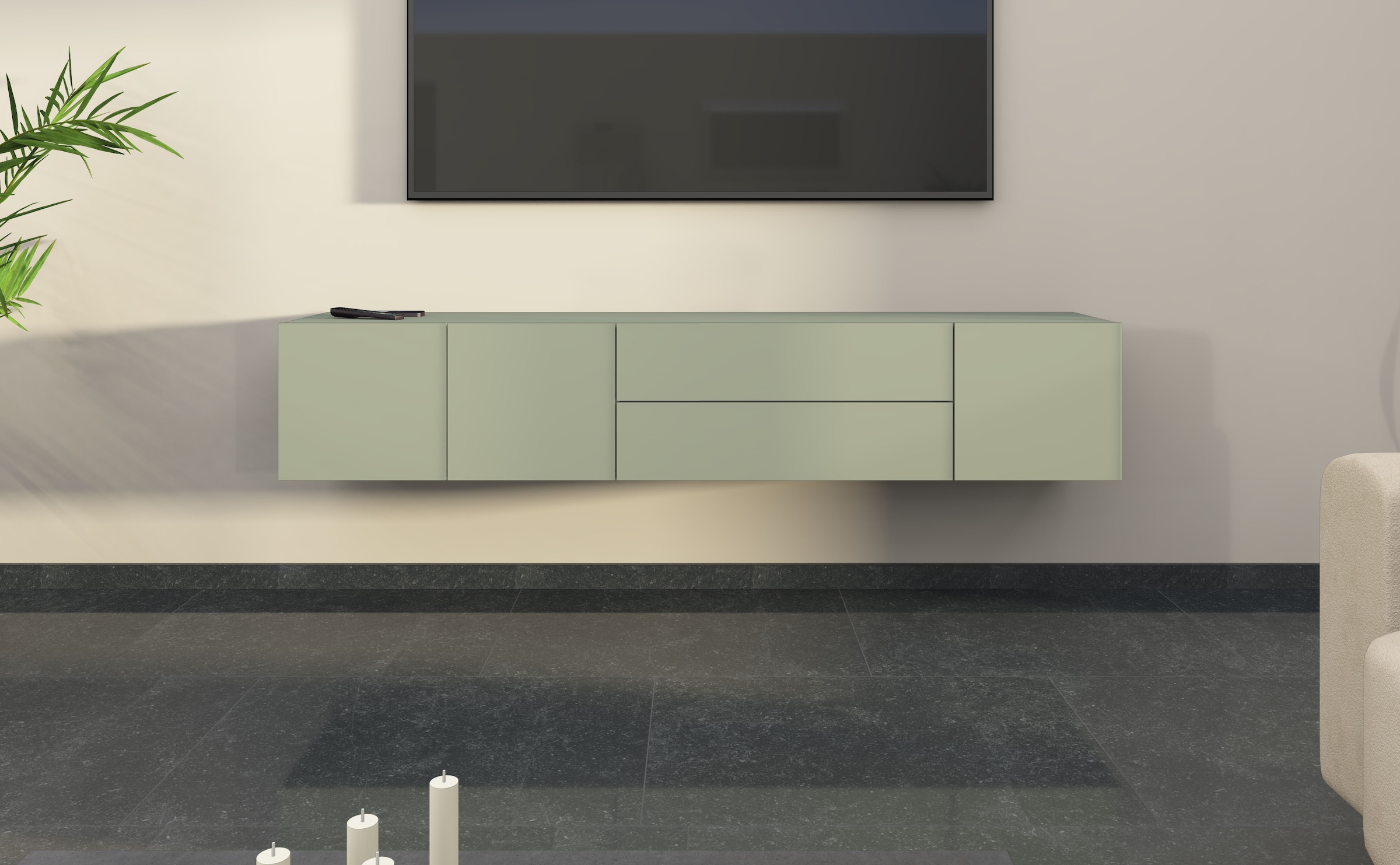 borchardt Möbel Lowboard "Sophia, TV-Schrank Breite 190 cm" Breite 190 cm, günstig online kaufen