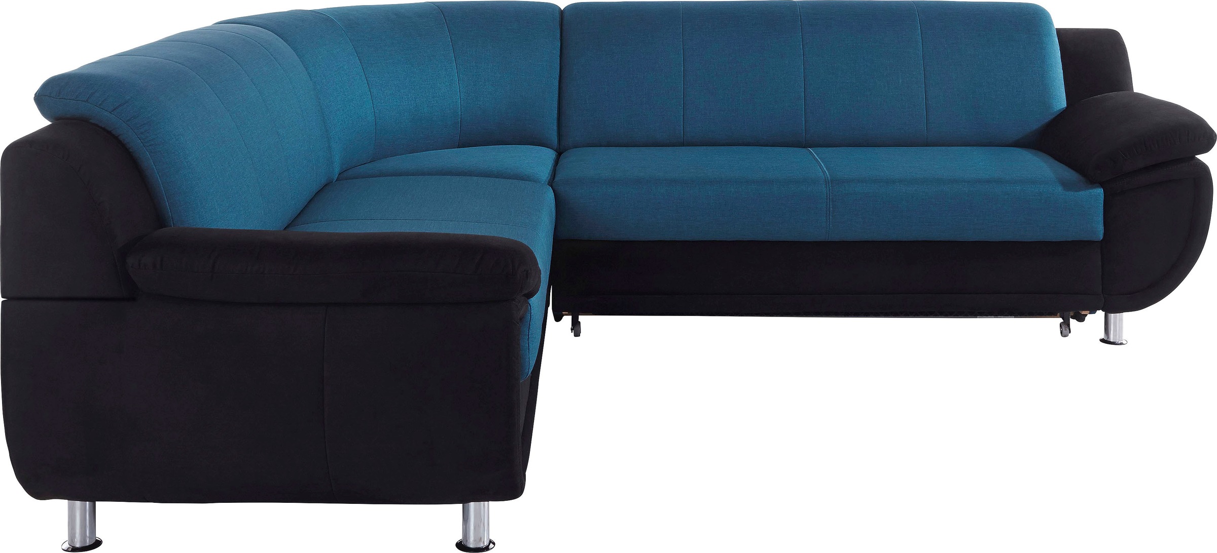 TRENDMANUFAKTUR Ecksofa »Rondo 3, zeitlos und modern, im Materialmix, L-Form«, wahlweise Federkern für hohen Sitzkomfort, wahlweise Bettfunktion