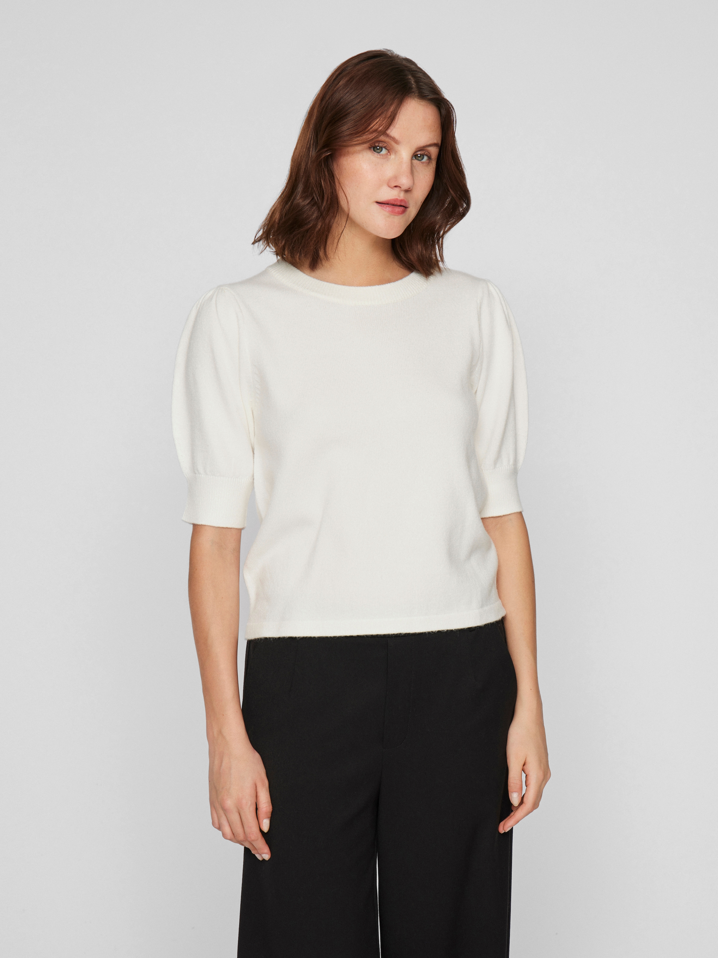 Vila Strickpullover "VIRIL 2/4 SLEEVE O-NECK KNIT TOP - NOOS" günstig online kaufen