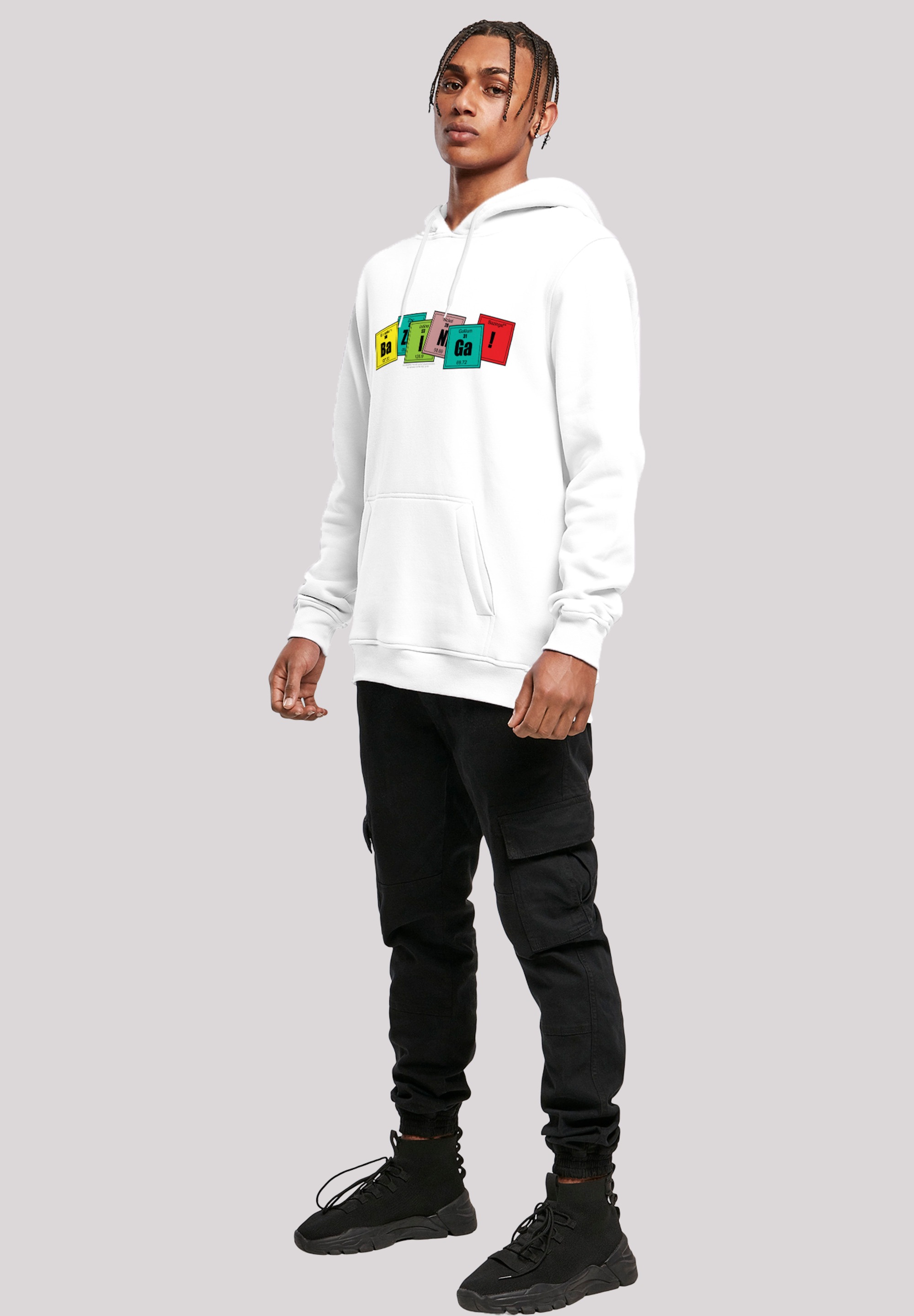 F4NT4STIC Sweatshirt »Big Bang Theory Bazinga«, Herren,Premium Merch,Slim-Fit,Kapuzenpullover,Bedruckt