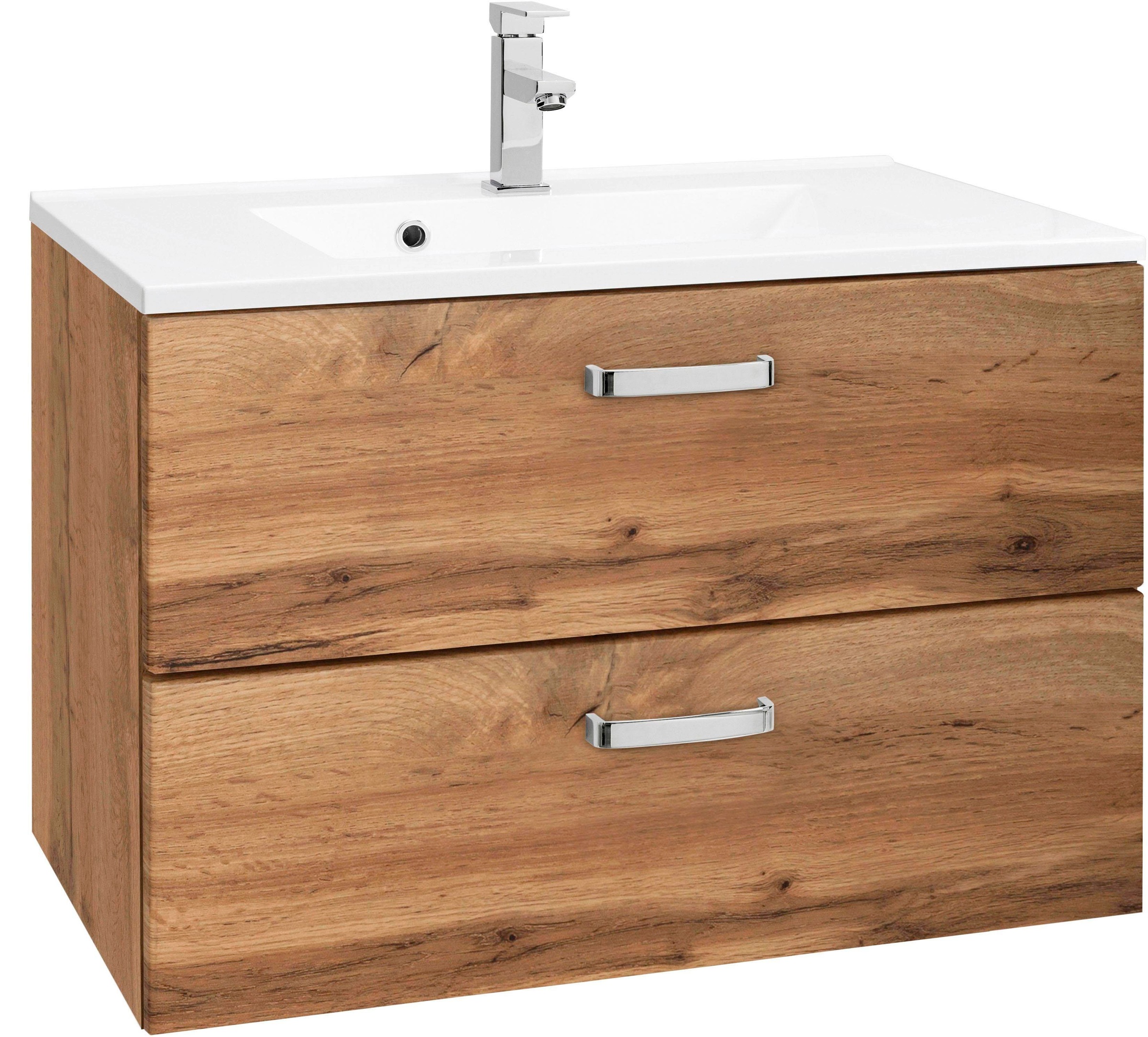 welltime "Ravenna" Badmöbel, Waschtisch inkl. Waschbecken