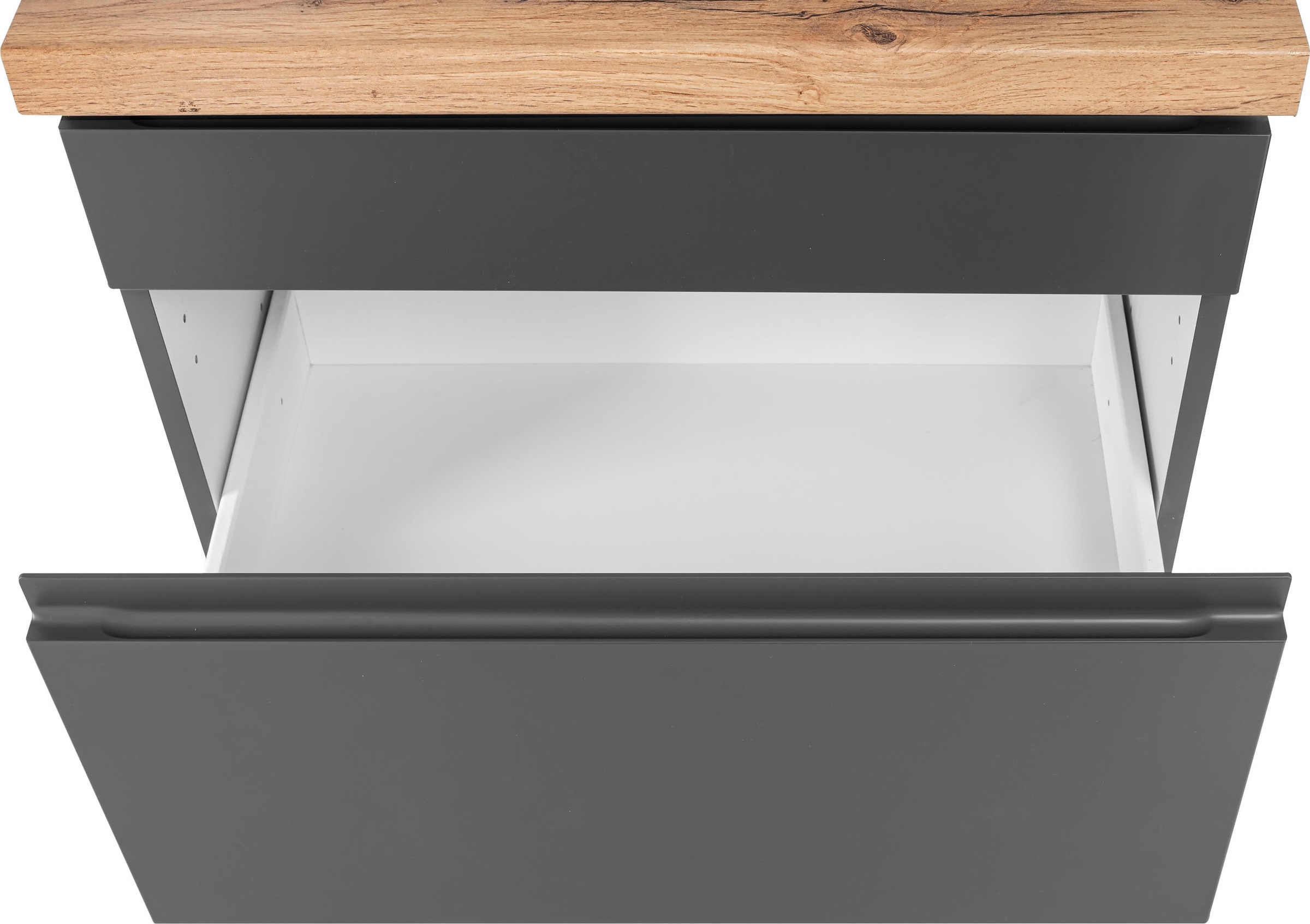 KOCHSTATION Unterschrank »KS-Bruneck« >>Bruneck<< 120 cm breit, für viel Stauraum, hochwertige MDF-Fronten