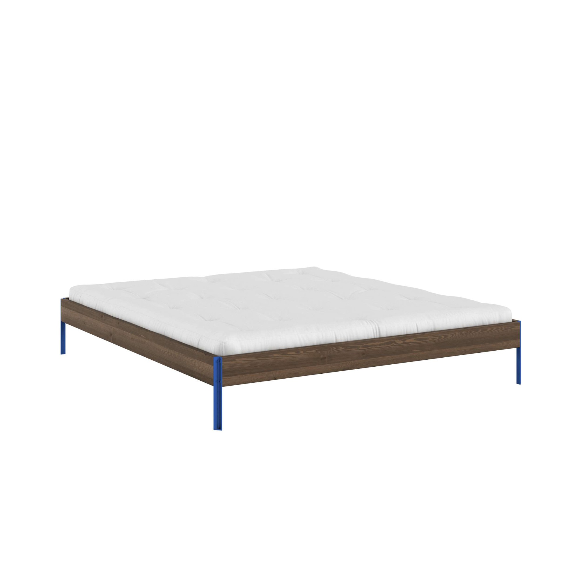Karup Design Bettgestell "CORE BED Bodenbett, Holzrahmen, Futonbett, Jugendbett, Holzbett" Massivholzbett mit Lattenrost, Kiefer massiv, Doppelbett ohne Kopfteil
