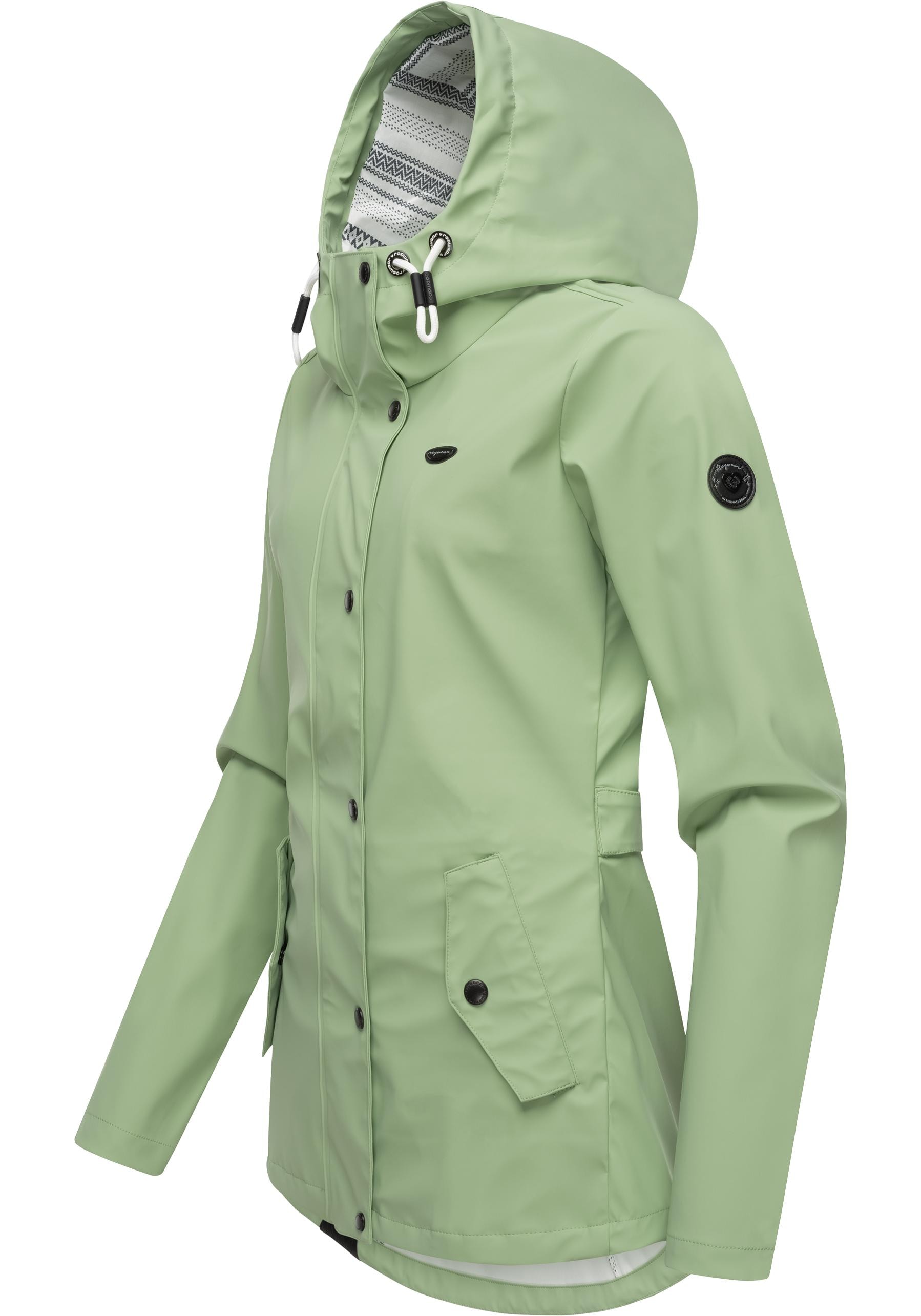 Ragwear Regenjacke »YM-Marge«, mit Kapuze, stylische Übergangsjacke mit großer Kapuze