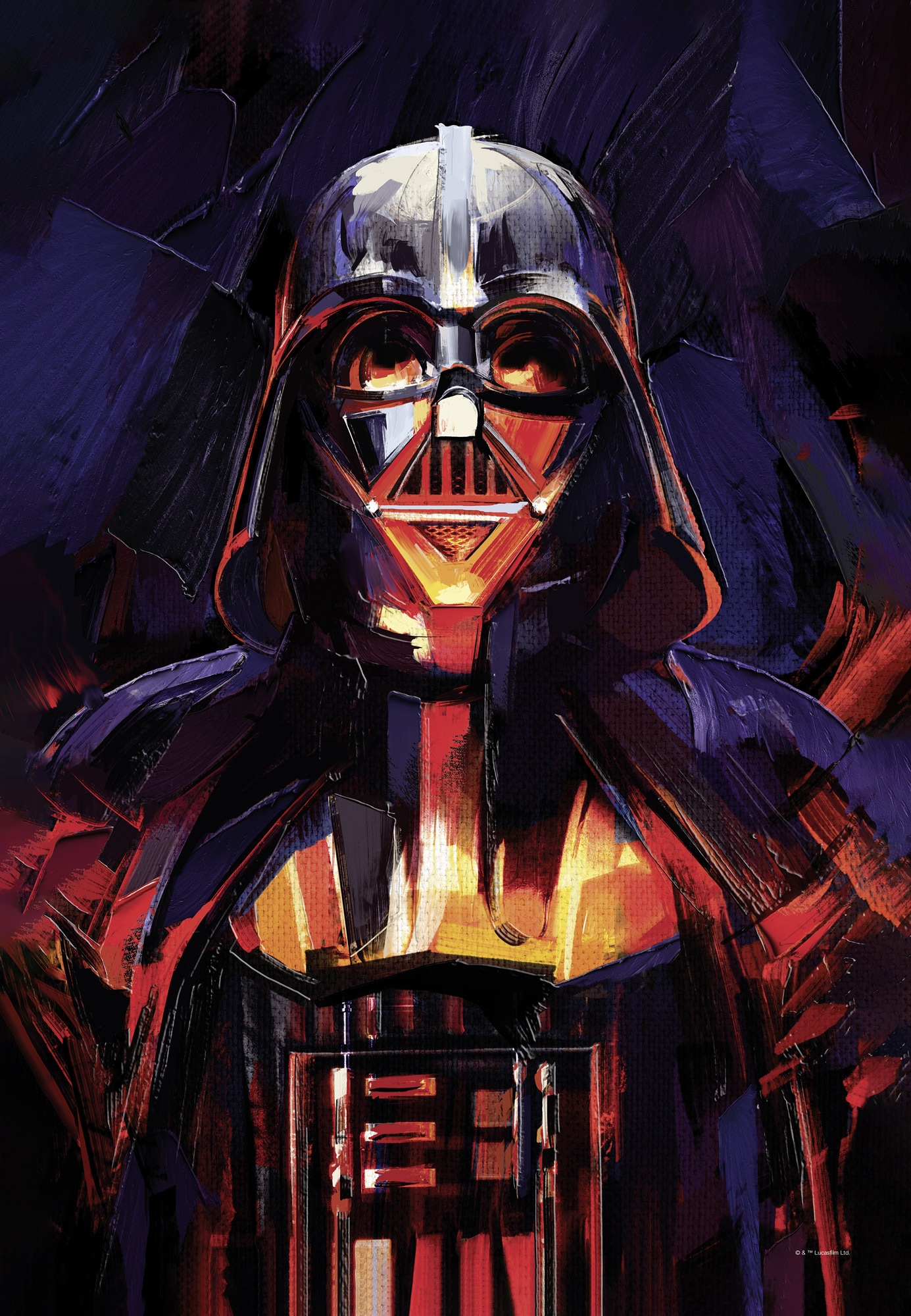 Komar Leinwandbild »Star Wars Darth Vader Flaming«, Disney, (1 St.), 40 x 60 cm (Breite x Höhe) - Kinderzimmer, Dekoration
