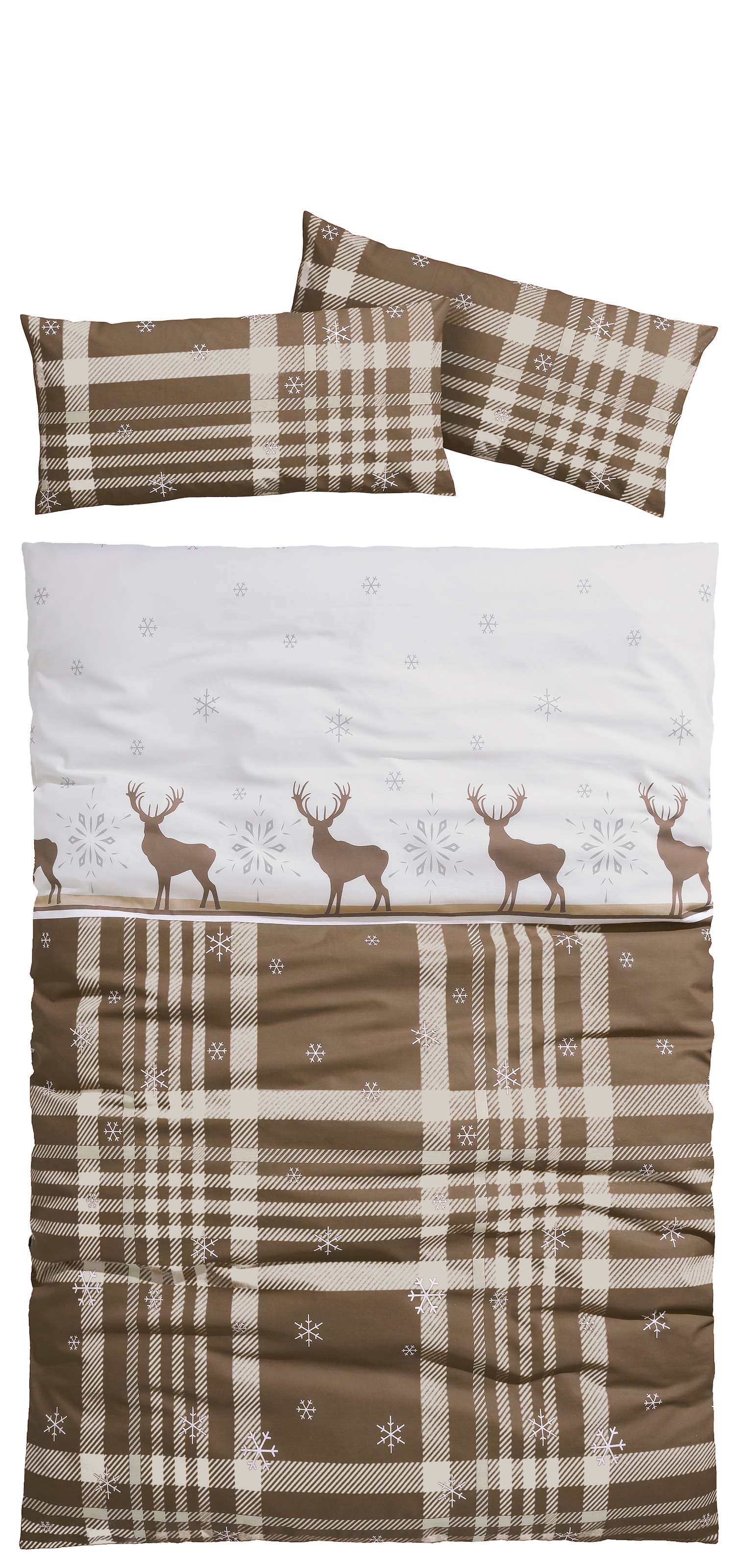 my home Bettwäsche »Wenda«, (2 tlg.), in Qualitäten PolyCotton (kühlend) + Biber (wärmend, nachhaltige 100% Baumwolle), unterstützt Cotton made in Afrika + STANDARD 100 by OEKO-TEX® zertifiziert.