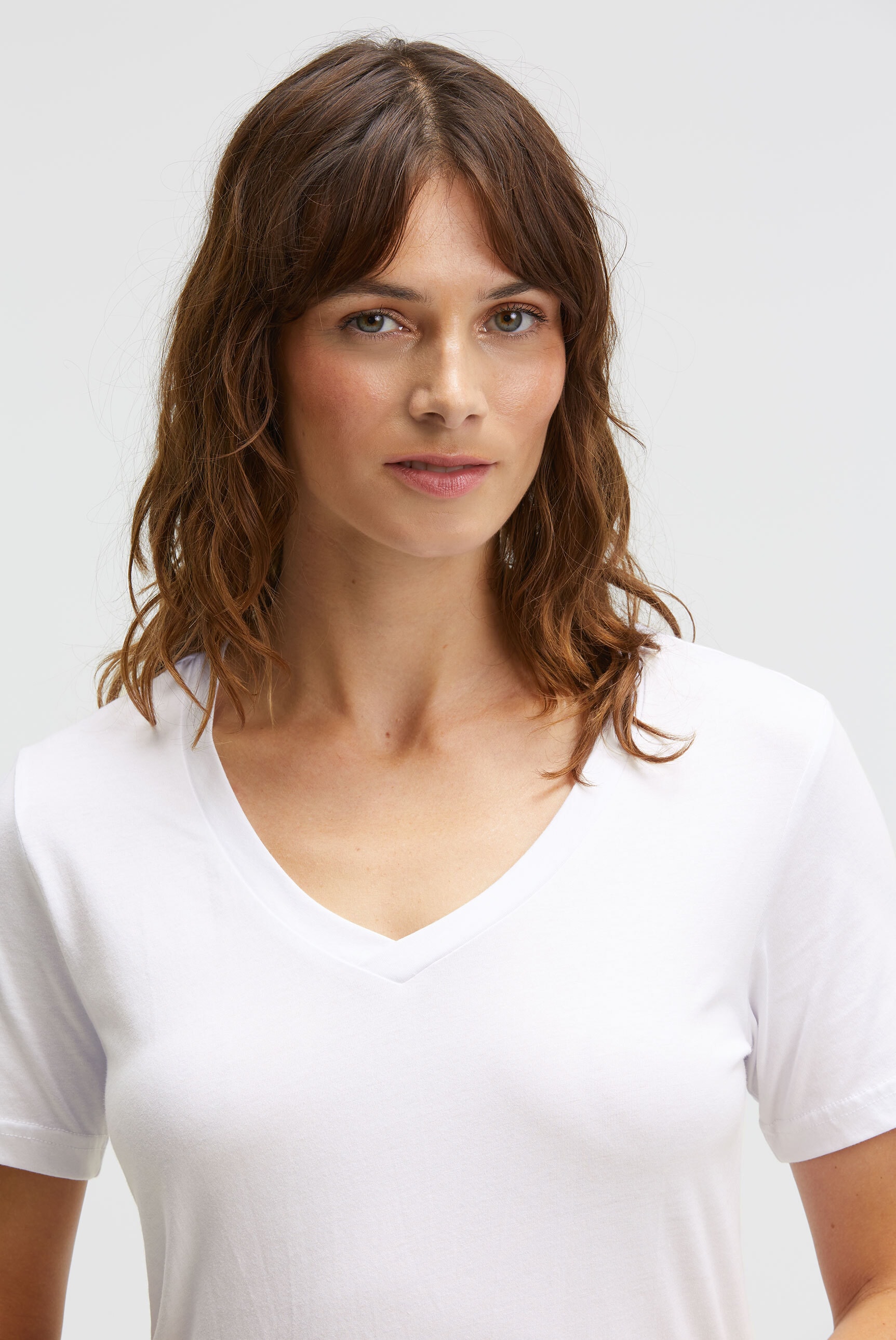 SENSES.THE LABEL V-Shirt, aus Baumwolle