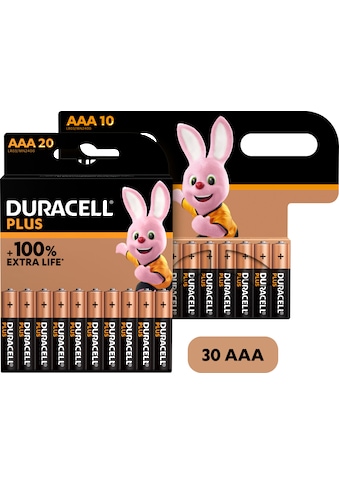 Duracell Batterie »20+10 Pack: 30x Micro/AAA/LR...
