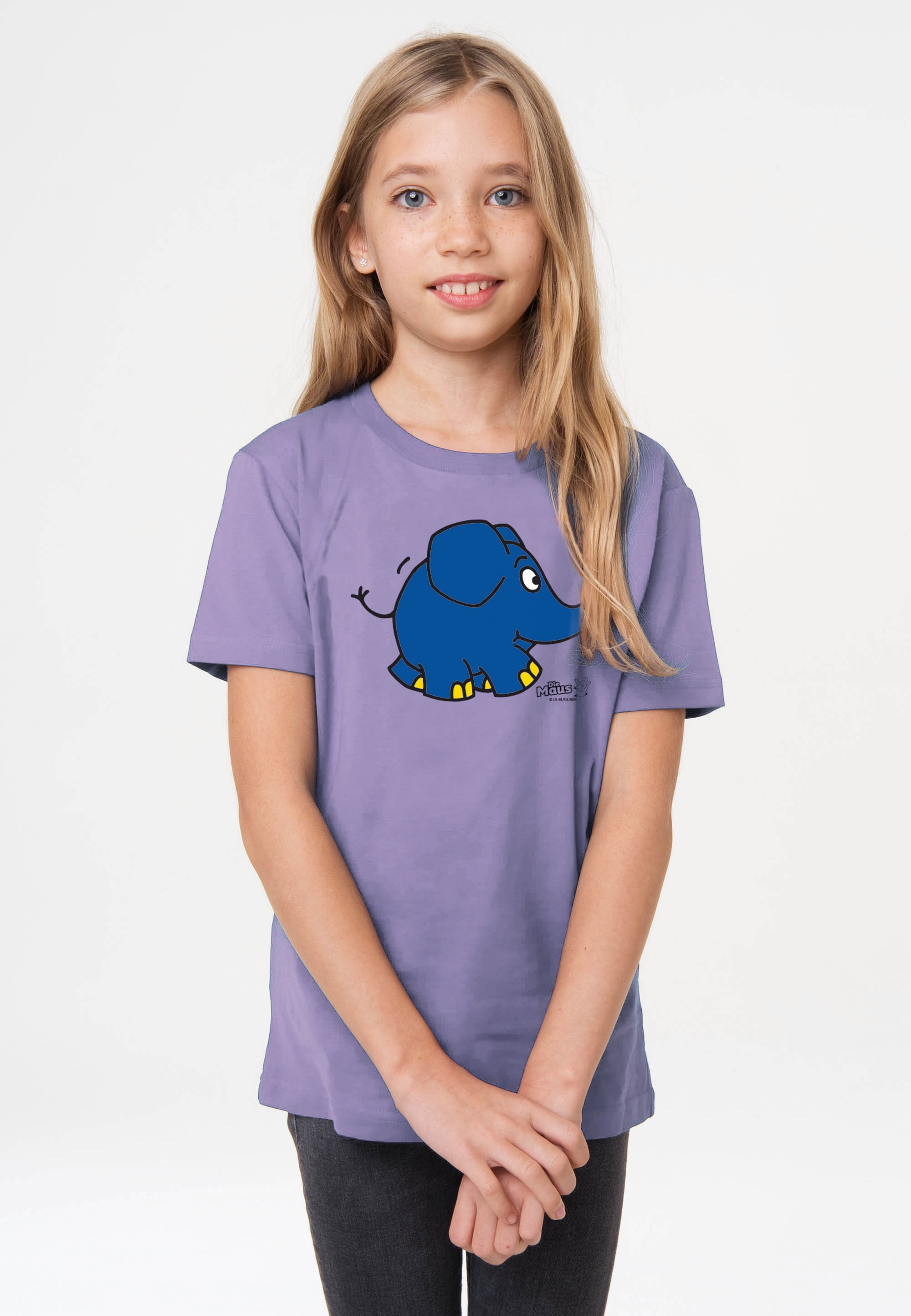 LOGOSHIRT T-Shirt "Sendung mit der Maus - Elefant Törö" mit coolem Print