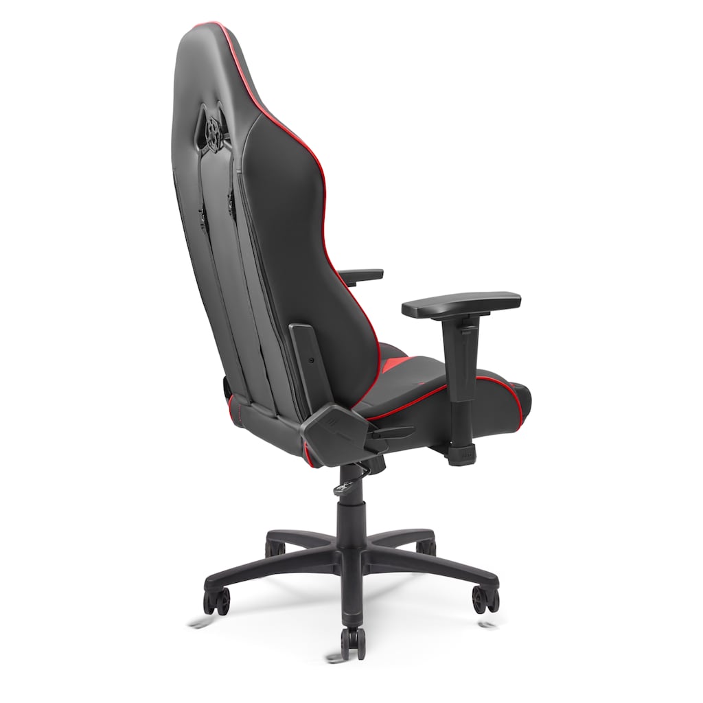 AKRacing Gaming-Stuhl »Core SX-Wide Kunstleder, 3D-Armlehnen, Stahlrahmen, schwarz-rot«, Kunstleder