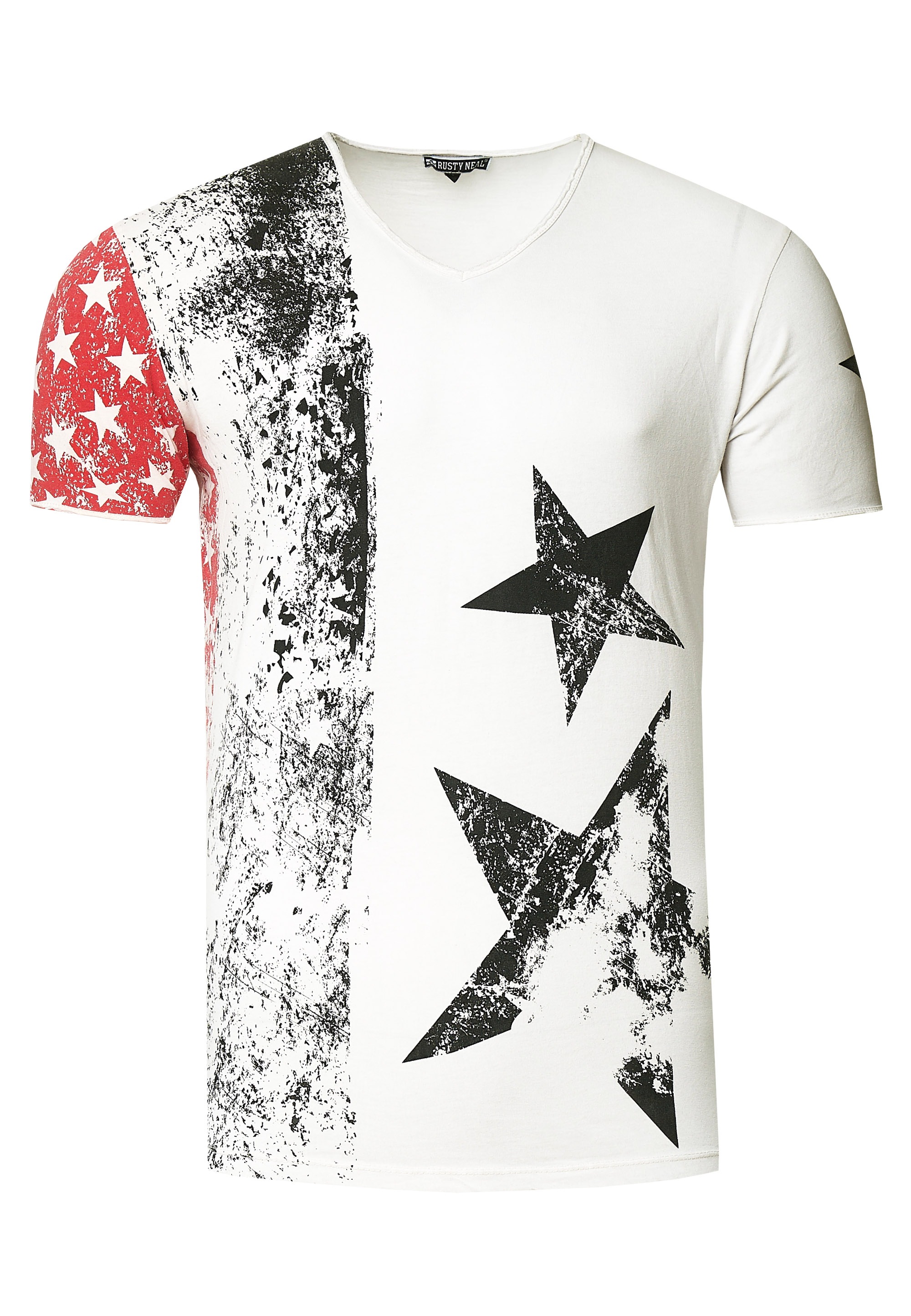 Rusty Neal T-Shirt, mit V-Neck