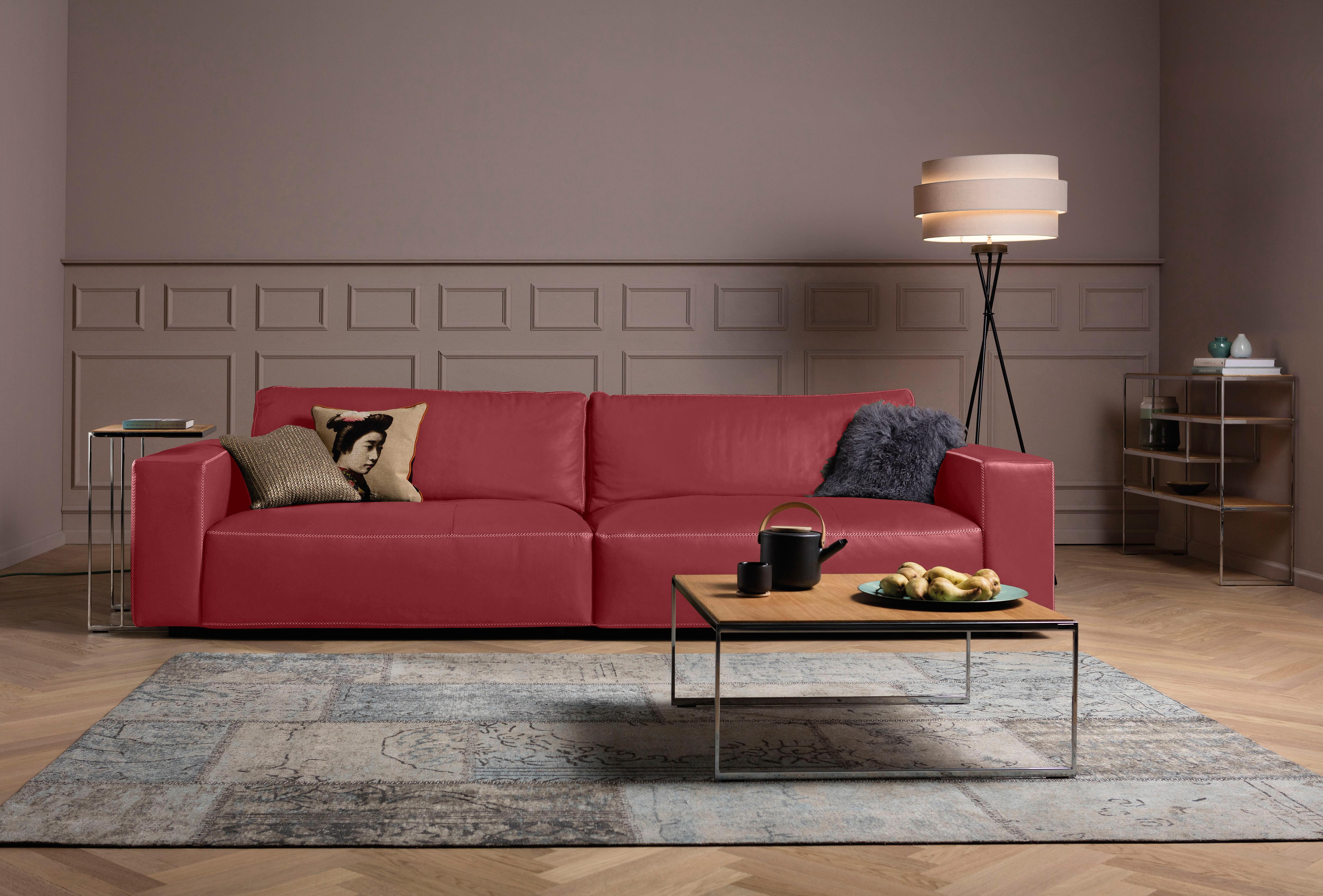 Musterring Big-Sofa "LUCIA Mega Sofa, zeitlos, bequem, Breite 292cm, Kontrastnähte" in vielen Qualitäten und 4 unterschiedlichen Nähten, 3-Sitzer