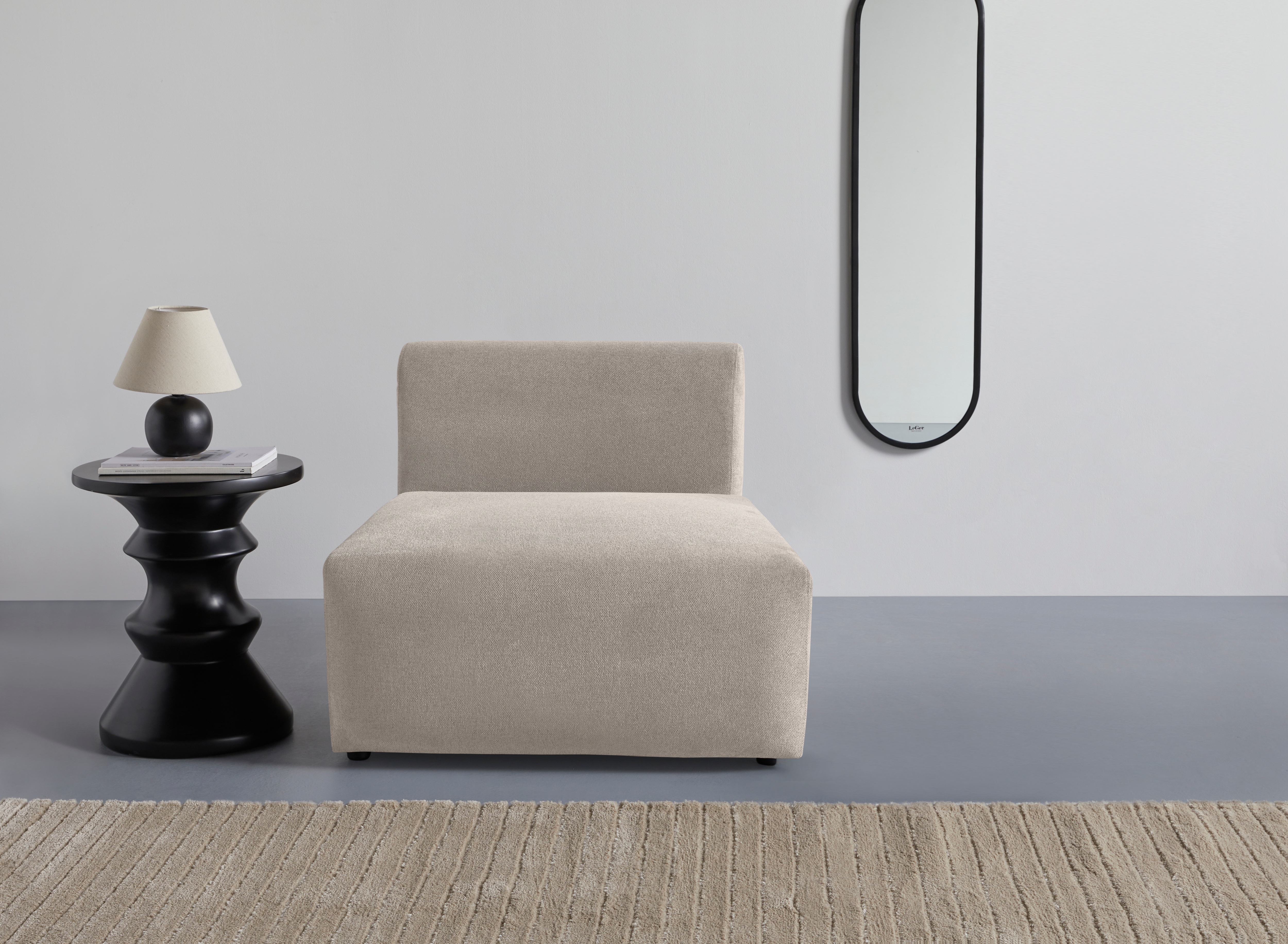 LeGer Home by Lena Gercke Sessel "LYZA Sofa-Mittelelement, Maße B/T/H: 76/96/74 cm" als Modul oder separat verwendbar, für individuelle Zusammenstellung