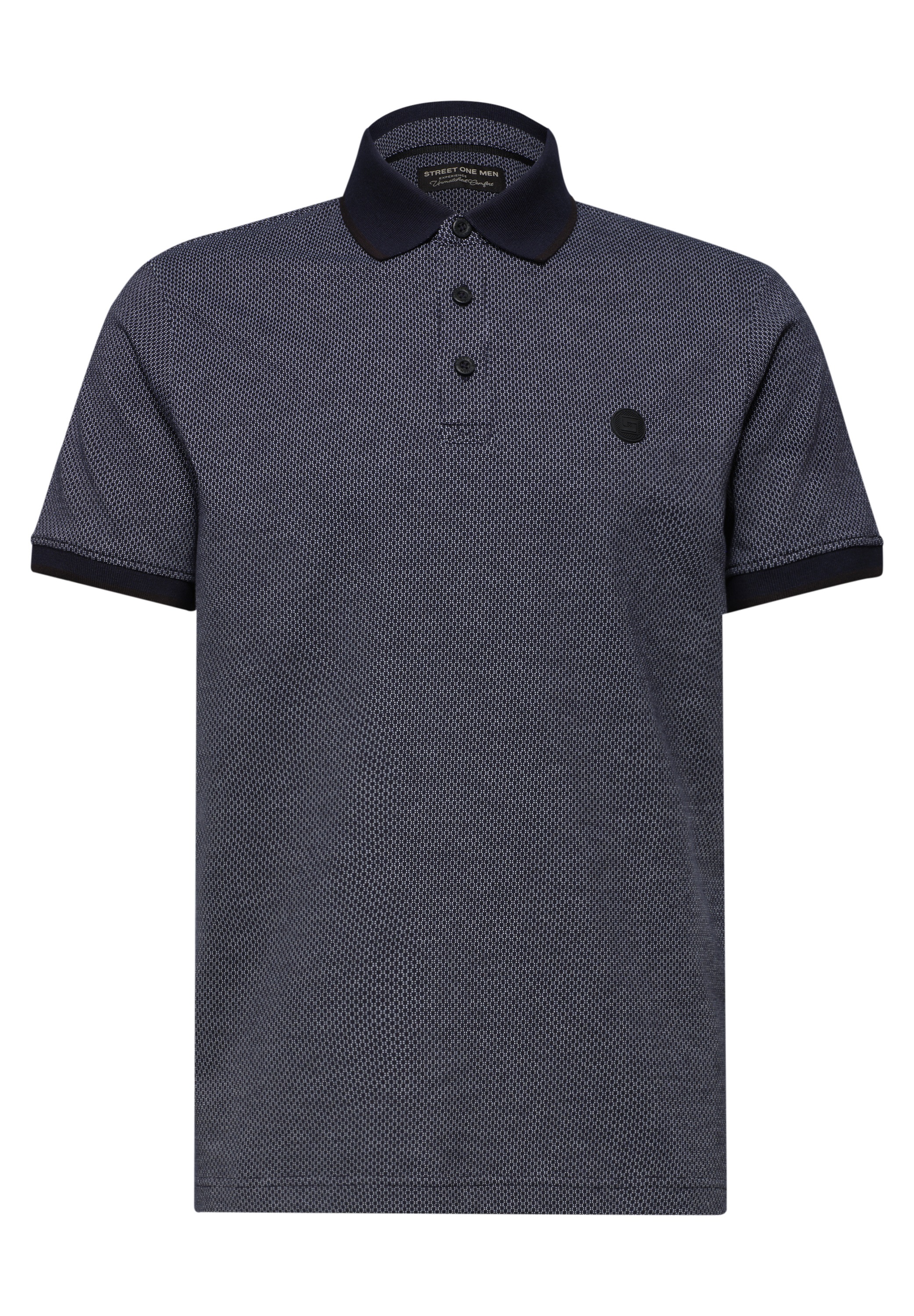 STREET ONE MEN Poloshirt aus reiner Baumwolle