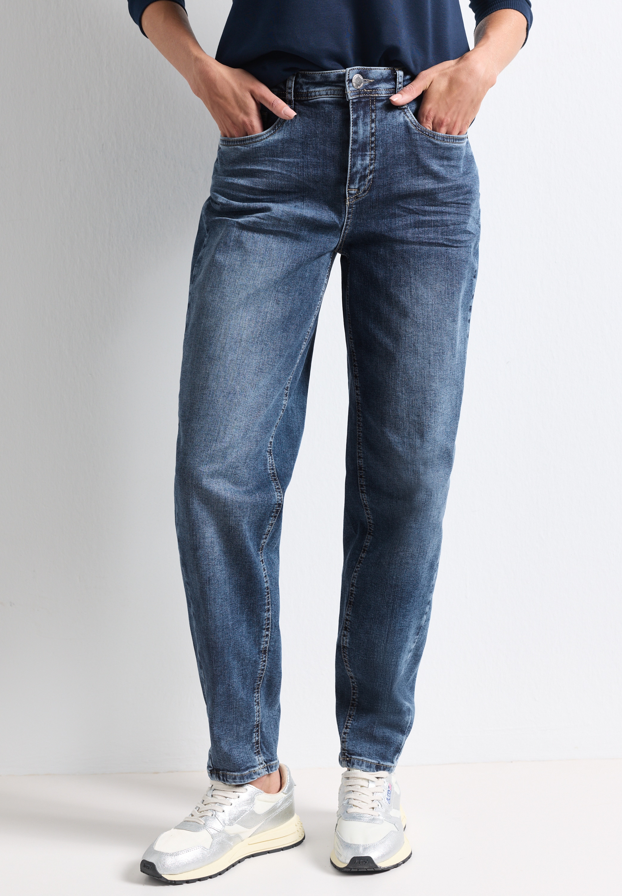 STREET ONE Loose-fit-Jeans High Waist