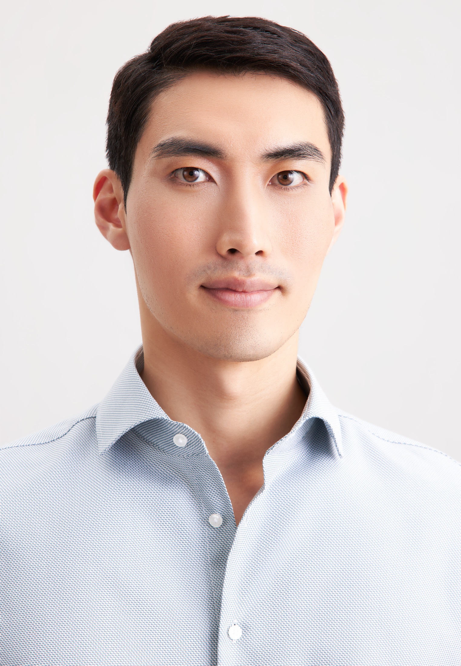 Thumbnail - seidensticker Businesshemd "Schwarze Rose" Slim 1/1 Extra lang Kentkragen Struktur