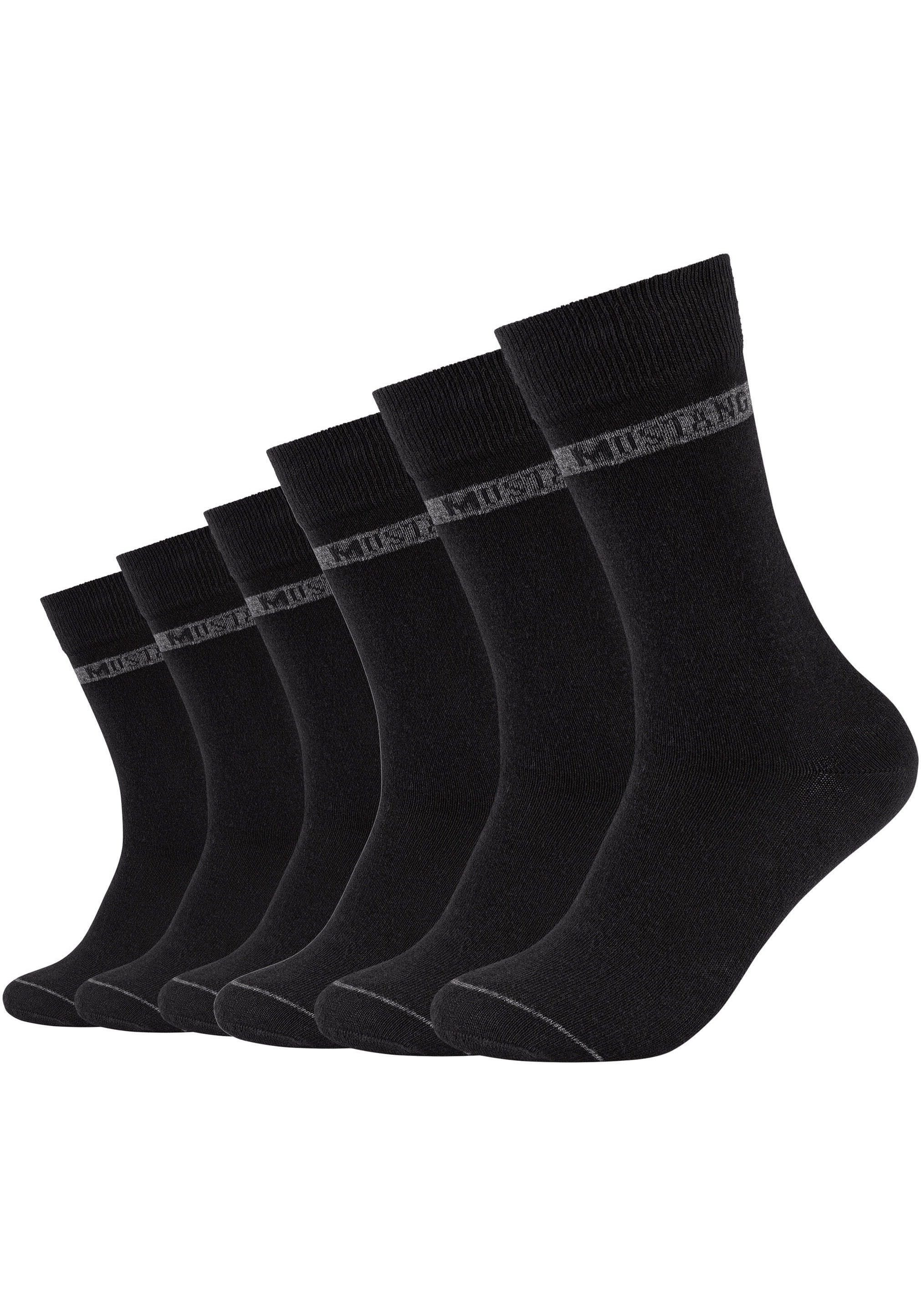MUSTANG Socken "casual" 6 Paar tlg. weicher und elastischer Komfortbund günstig online kaufen