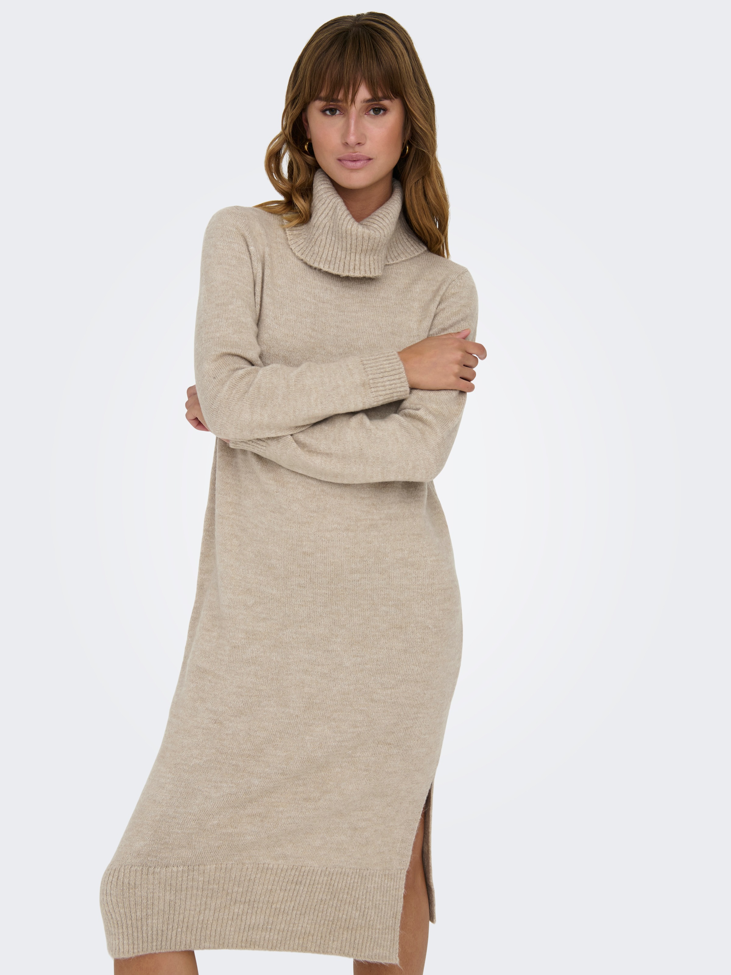 ONLY Strickkleid "ONLBRANDIE L/S ROLL NECK DRESS" günstig online kaufen