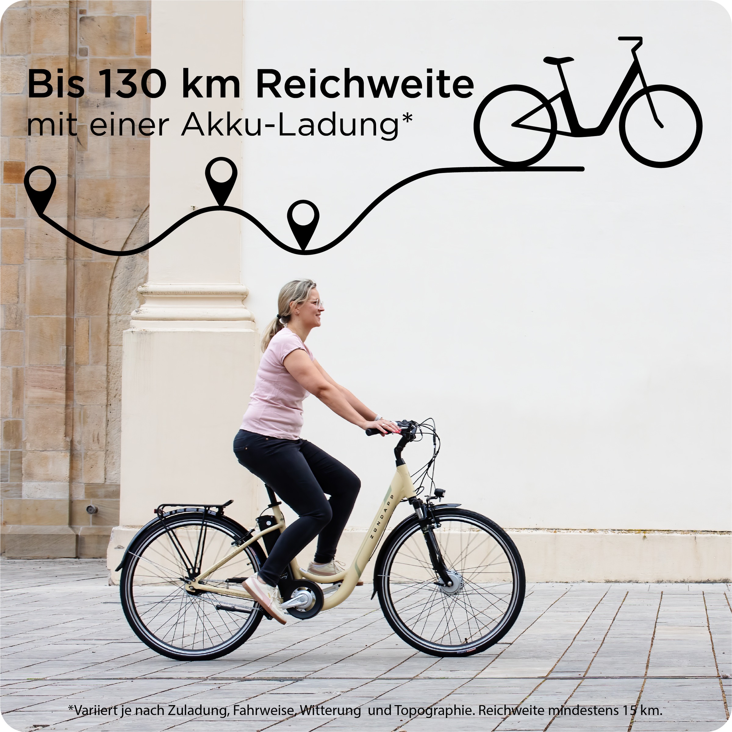 Zündapp "Z517" 7 Gang Nabenschaltung Frontmotor 250 W E Bike Damenfahrrad 28 Zoll 155 - 190 cm mit 7 Gang Nabenschaltung