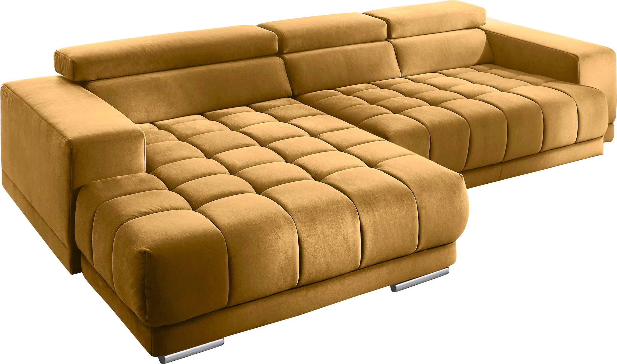 Die PlanBar Ecksofa »MP-IN15053 L-Form«, mit Kopfteilverstellung, wahlweise mit manueller Vorziehbank