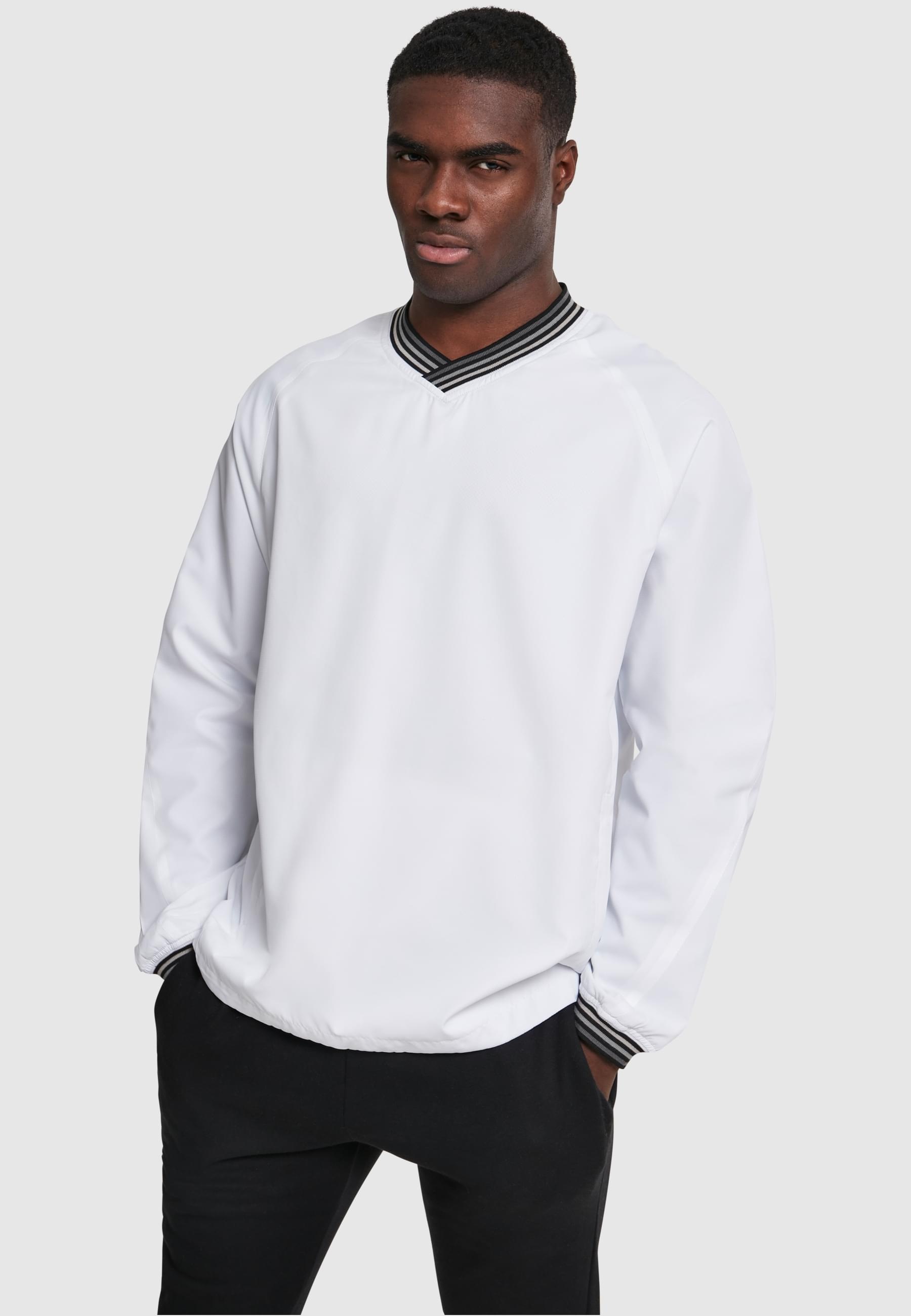 URBAN CLASSICS Rundhalspullover »Urban Classics Herren Warm Up Pull Over«