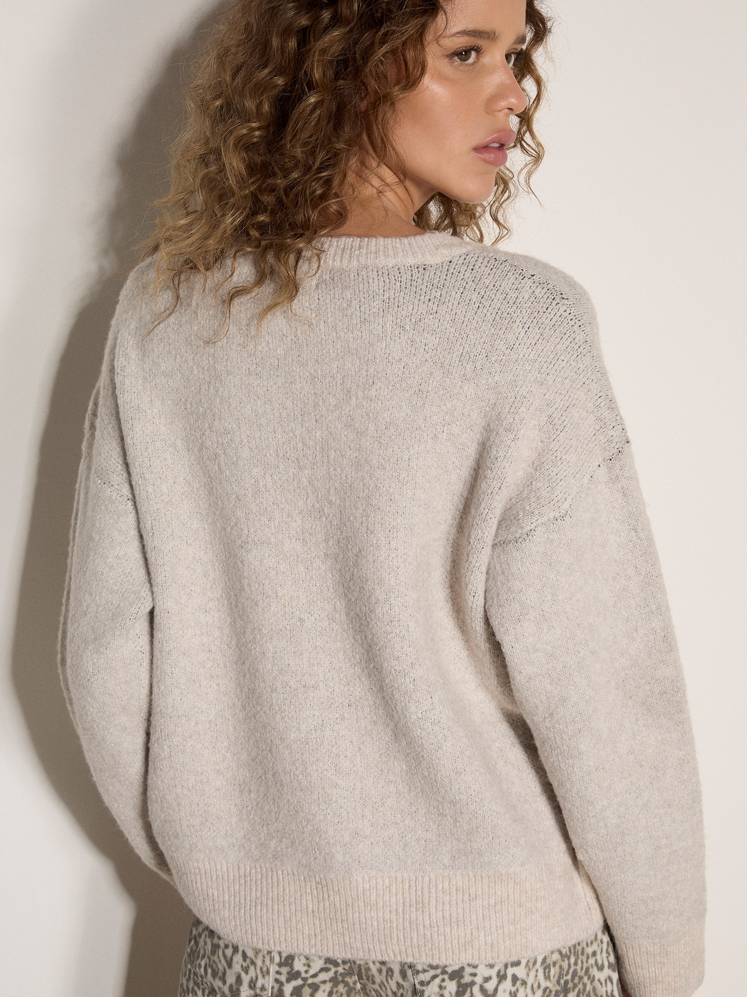Apricot Rundhalspullover »Weicher Amore-Pullover« mit Fransen