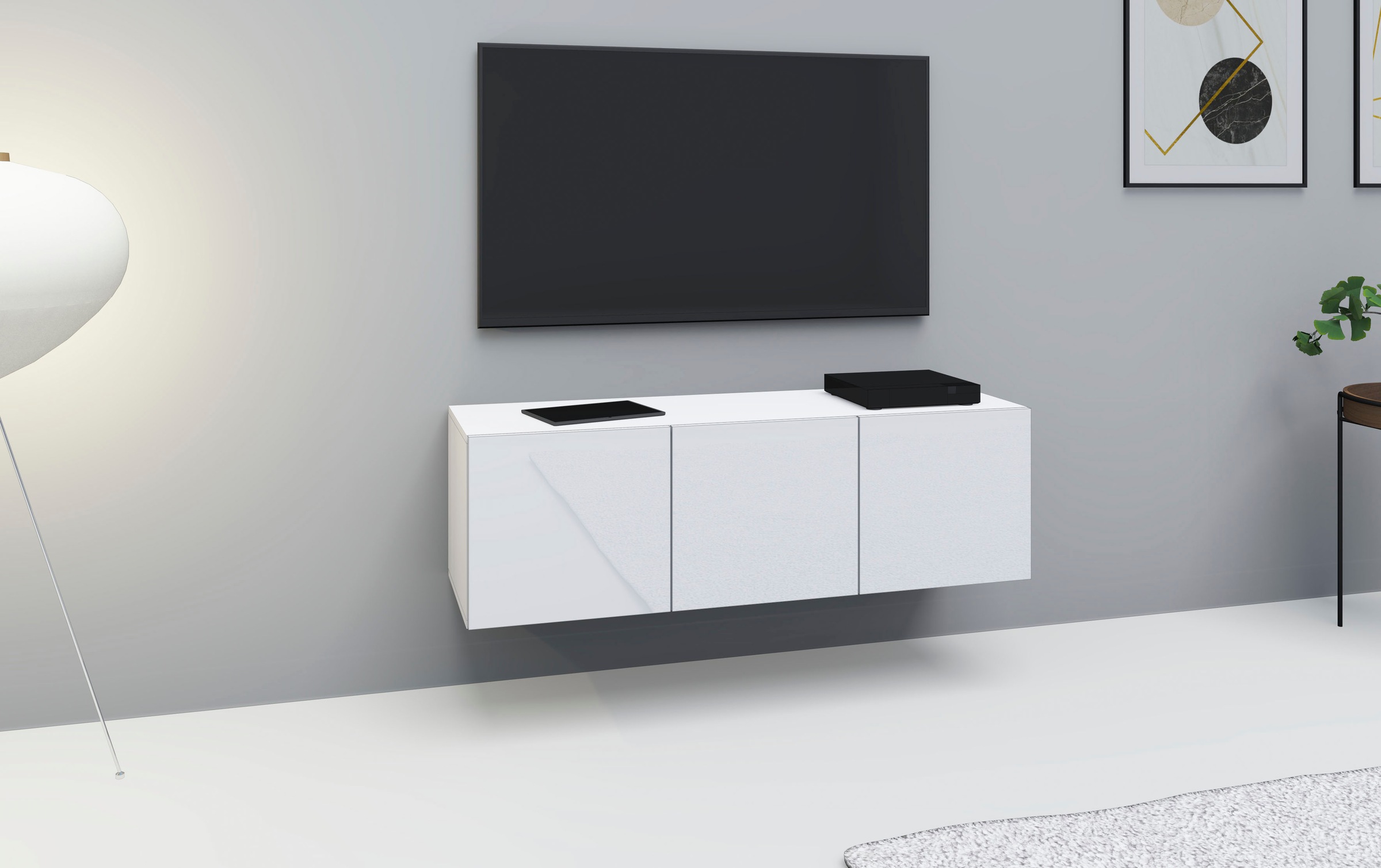 borchardt Möbel Lowboard "Vaasa, Konsole, Hängeschrank mit 3 Türen" Breite günstig online kaufen