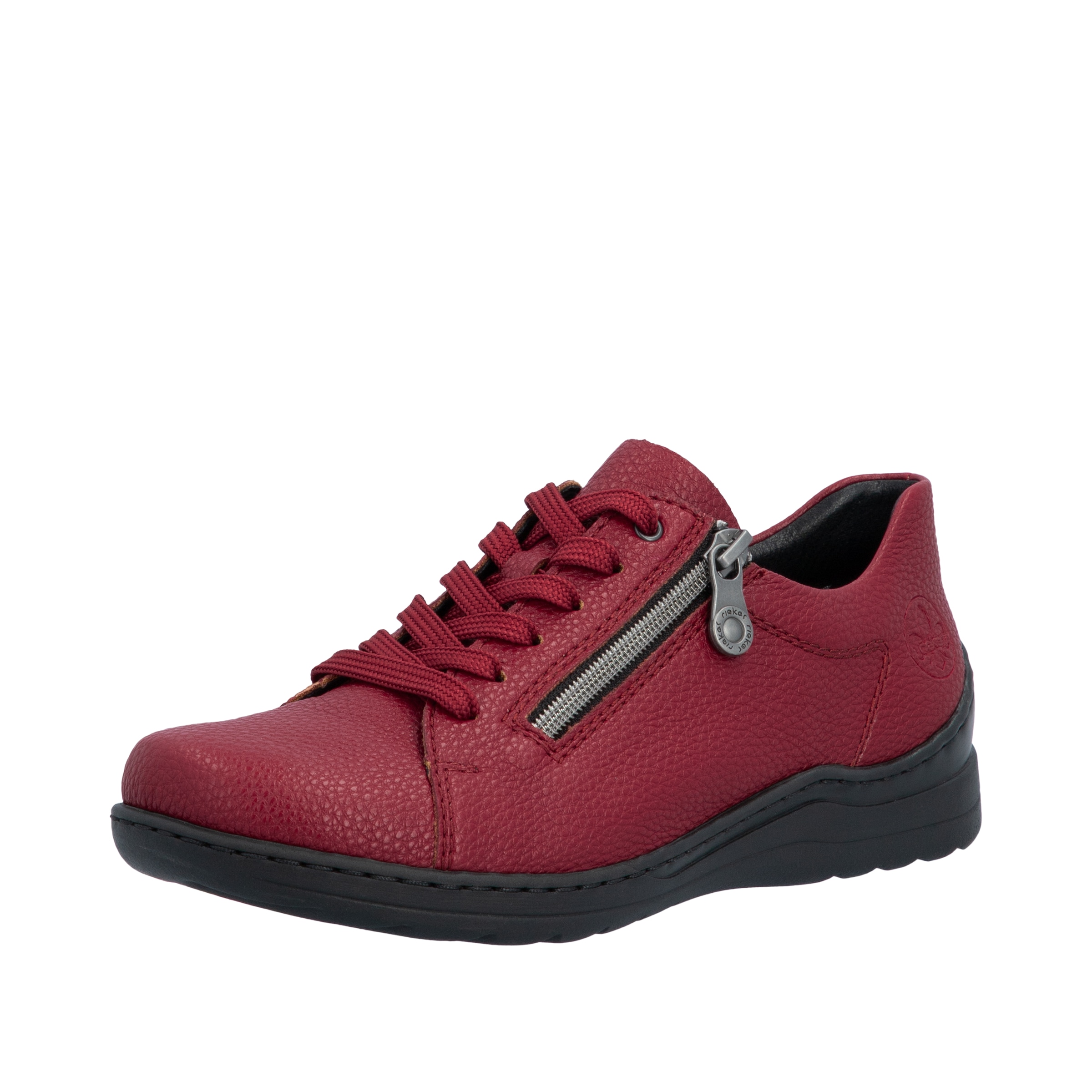 Rieker Sneaker Schnürschuh, Halbschuh, Klassik-Sneaker mit Reißverschluss