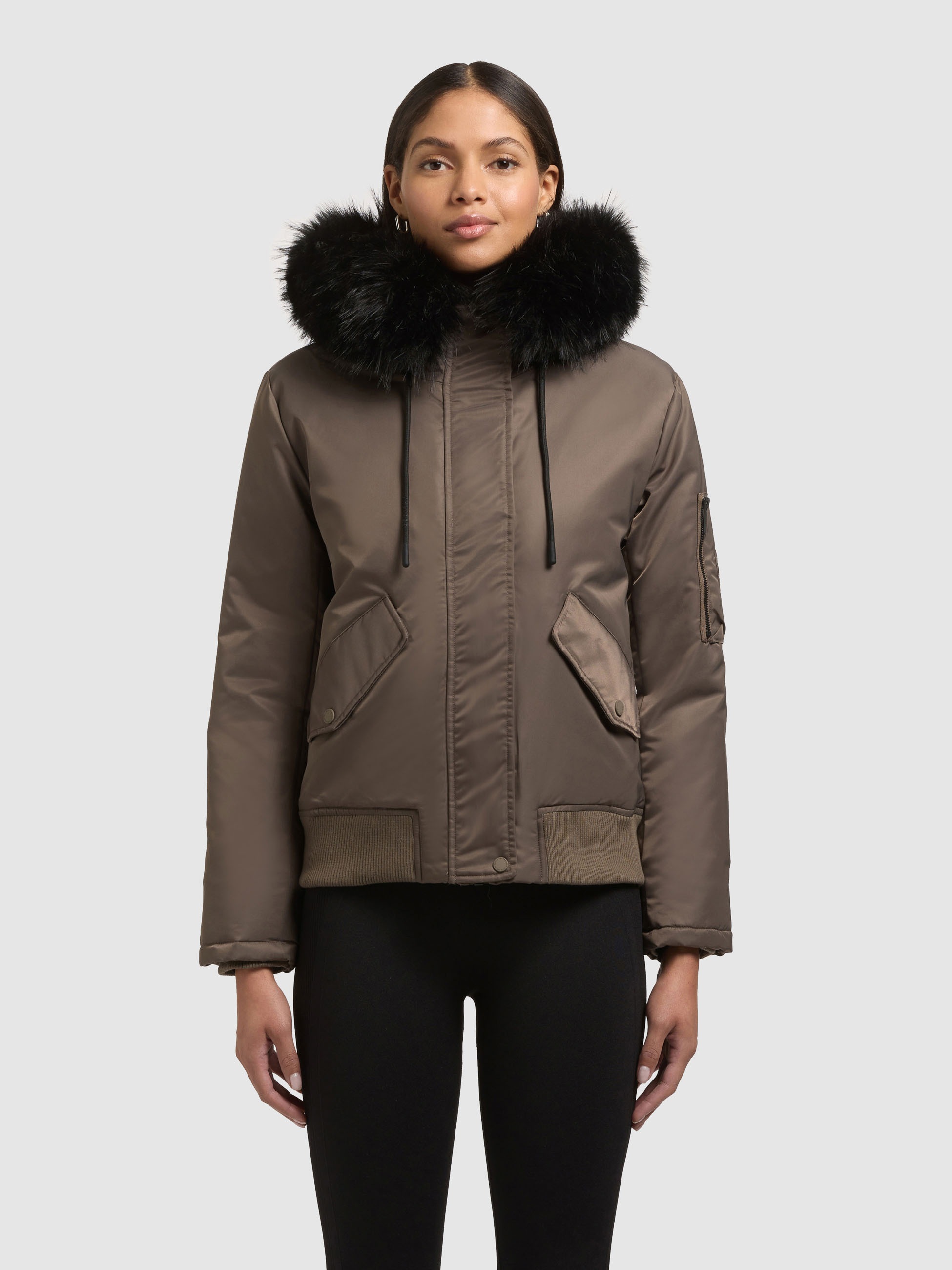 khujo Bomberjacke »TYLA« mit Kapuze