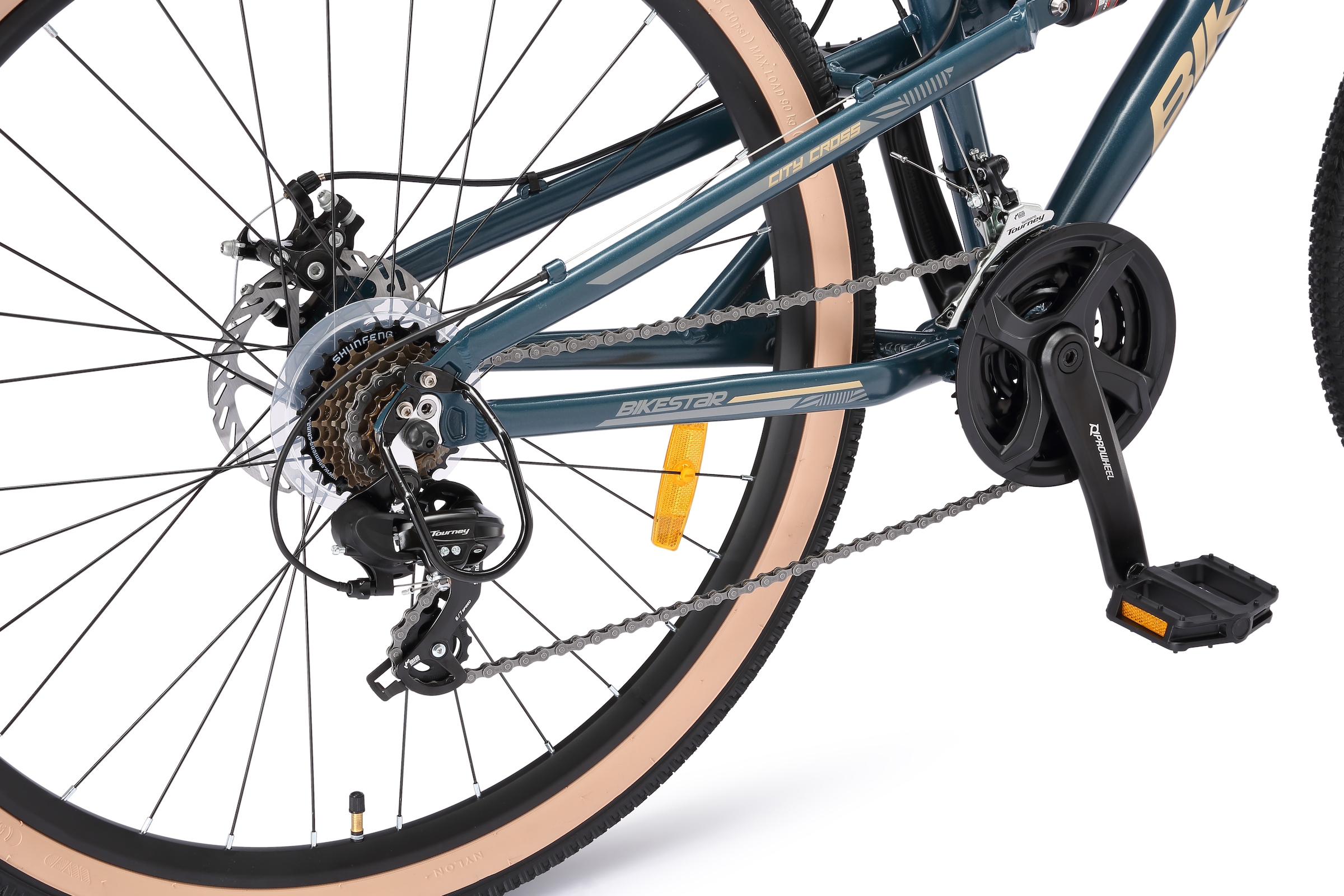 Bikestar Mountainbike 21 Gang Shimano RD-TY300 Schaltwerk Kettenschaltung für Damen und Herren, Kettenschaltung