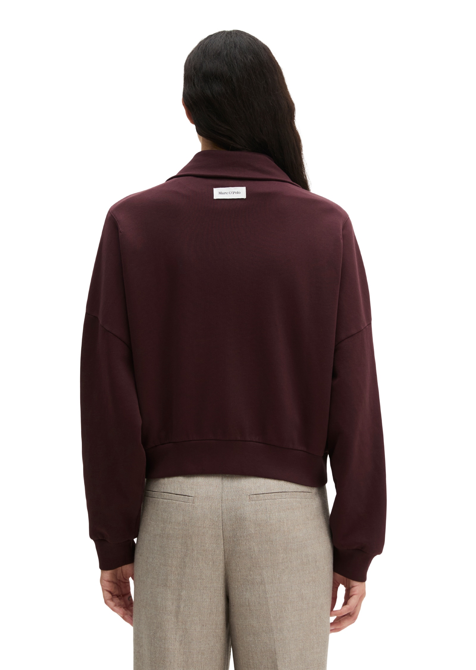Marc O'Polo Sweatjacke »mit recycelter Baumwolle«