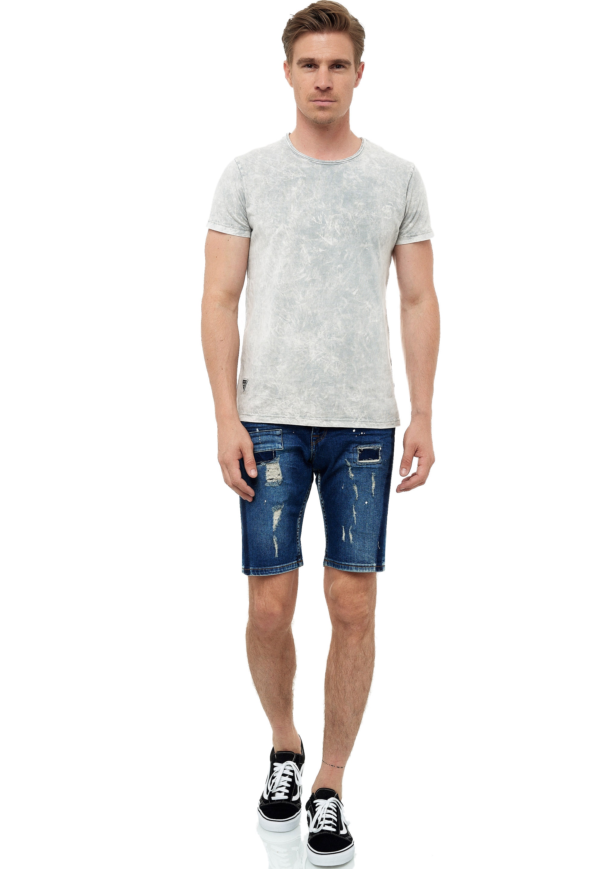 Rusty Neal Shorts "Navito", mit coolen Used-Details günstig online kaufen