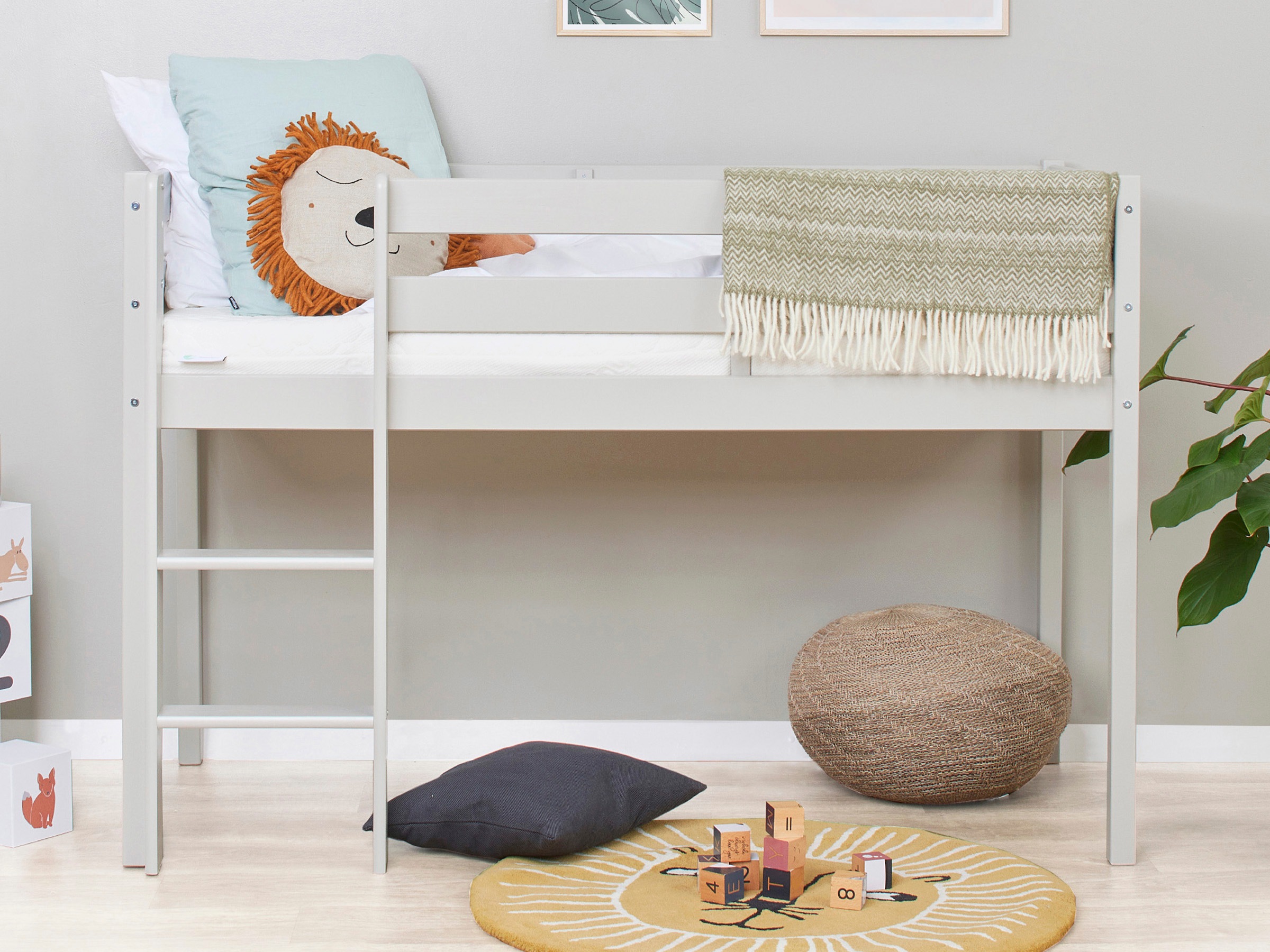 Hoppekids Spielbett »ECO COMFORT, Hochbett, in 2 Einzelbetten teilbar«, Höhe 72cm, Farbe & Größe & Matratze