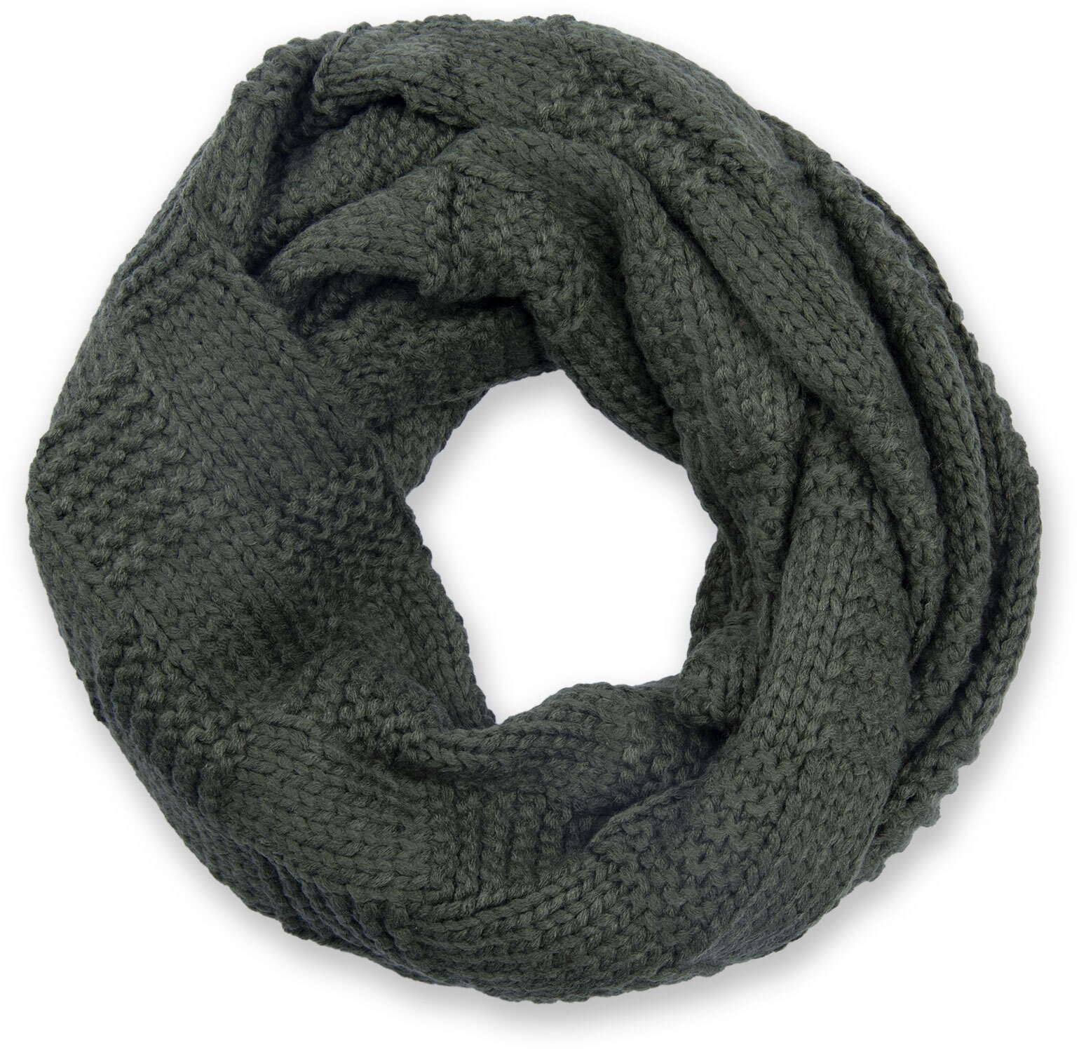 styleBREAKER Strickschal "Feinstrick Loop mit Patentmuster" 1 Stk.