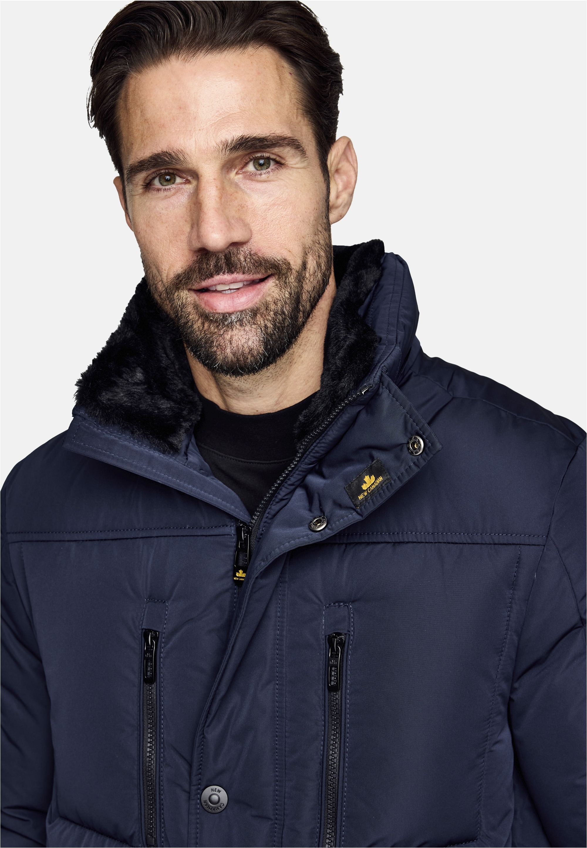 New Canadian Outdoorjacke »dry iQ-Funktionsjacke«, mit abnehmbarem Fellkragen